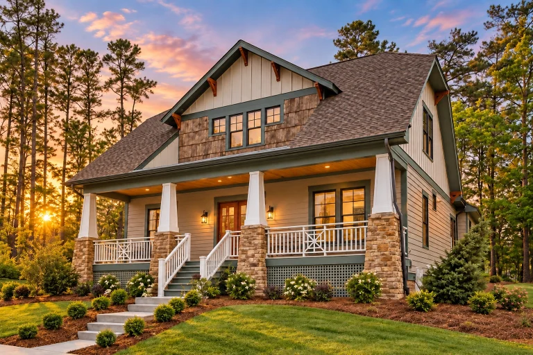 12-1087 HOUSE PLAN - Traditional Craftsman Home Plan - 4-Bed, 3-Bath, 2,605 SF