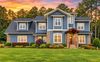 13-1863 HOUSE PLAN - Modern Craftsman Home Plan - 4-Bed, 3.5-Bath, 3,568 SF