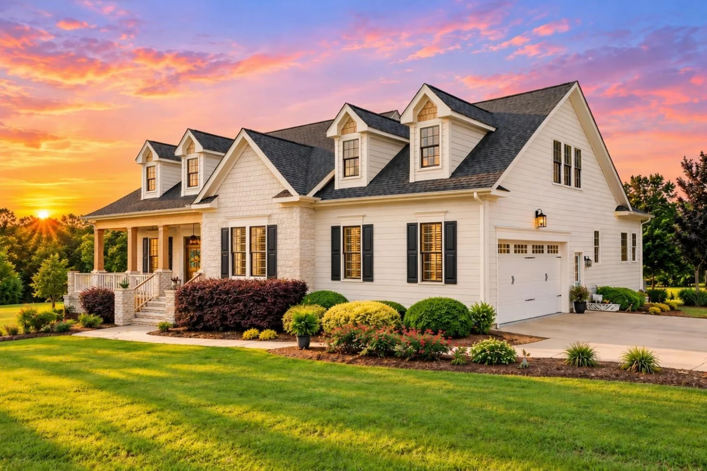 11-1846 HOUSE PLAN – Traditional Craftsman Home Plan – 3-Bed, 4.5-Bath, 3,111 SF - Warm Natural, AI-generated exterior concept