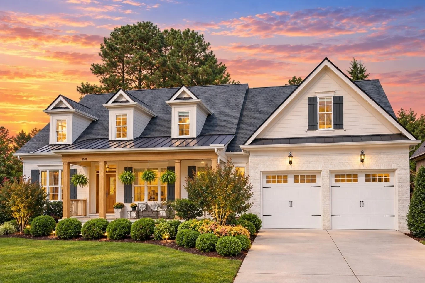 11-1192 HOUSE PLAN – Classic Suburban Home Plan – 4-Bed, 3.5-Bath, 2,661 SF - Warm Natural, AI-generated exterior concept