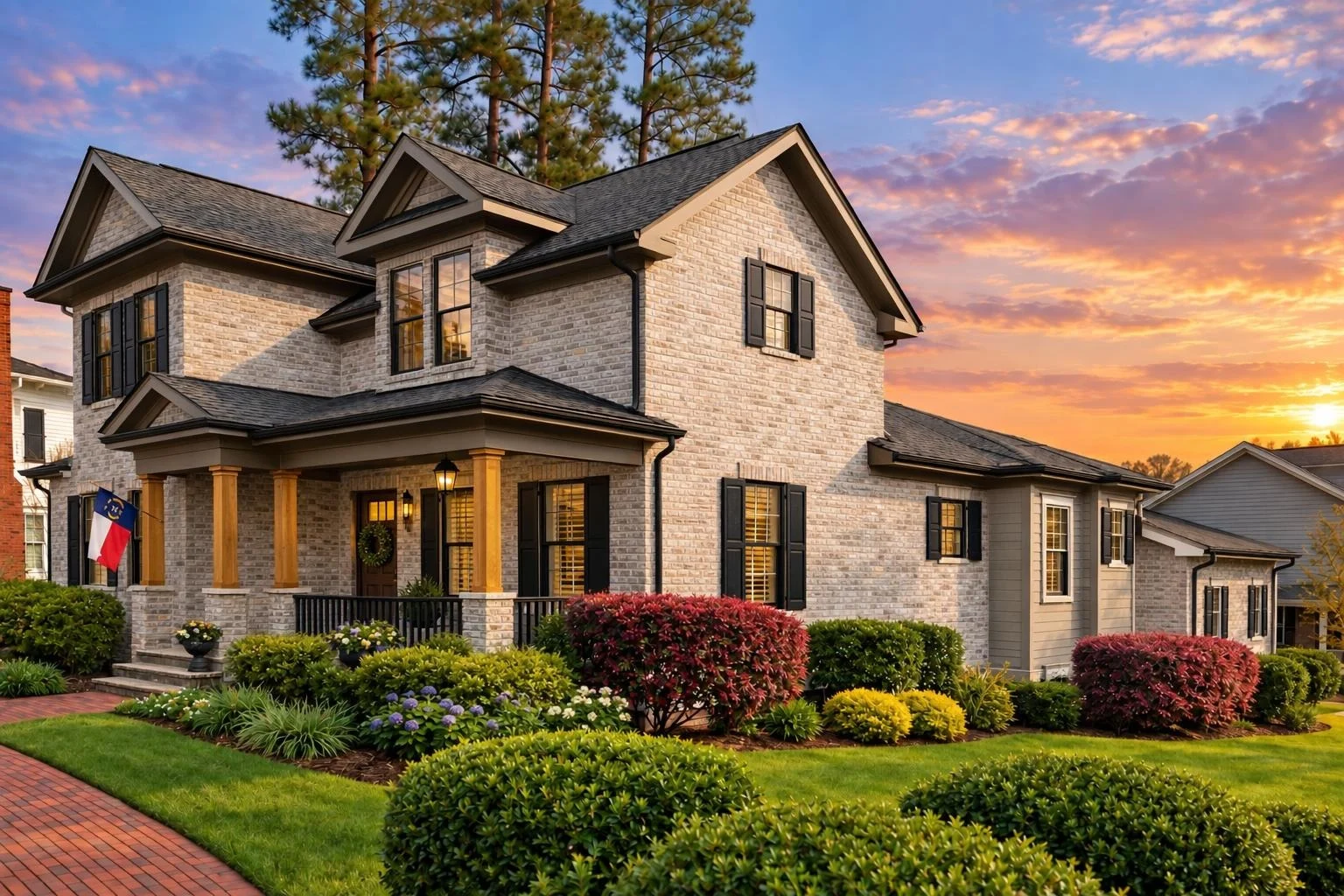 11-1998 HOUSE PLAN – Neo-Colonial / Neoclassical Home Plan – 4-Bed, 3.5-Bath, 2,749 SF - Modern Brick, AI-generated exterior concept
