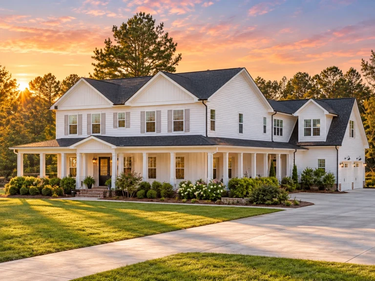 House Plans with Patios 1 14-1840 HOUSE PLAN - Modern Farmhouse Home Plan - 3-Bed, 5-Bath, 3,903 SF