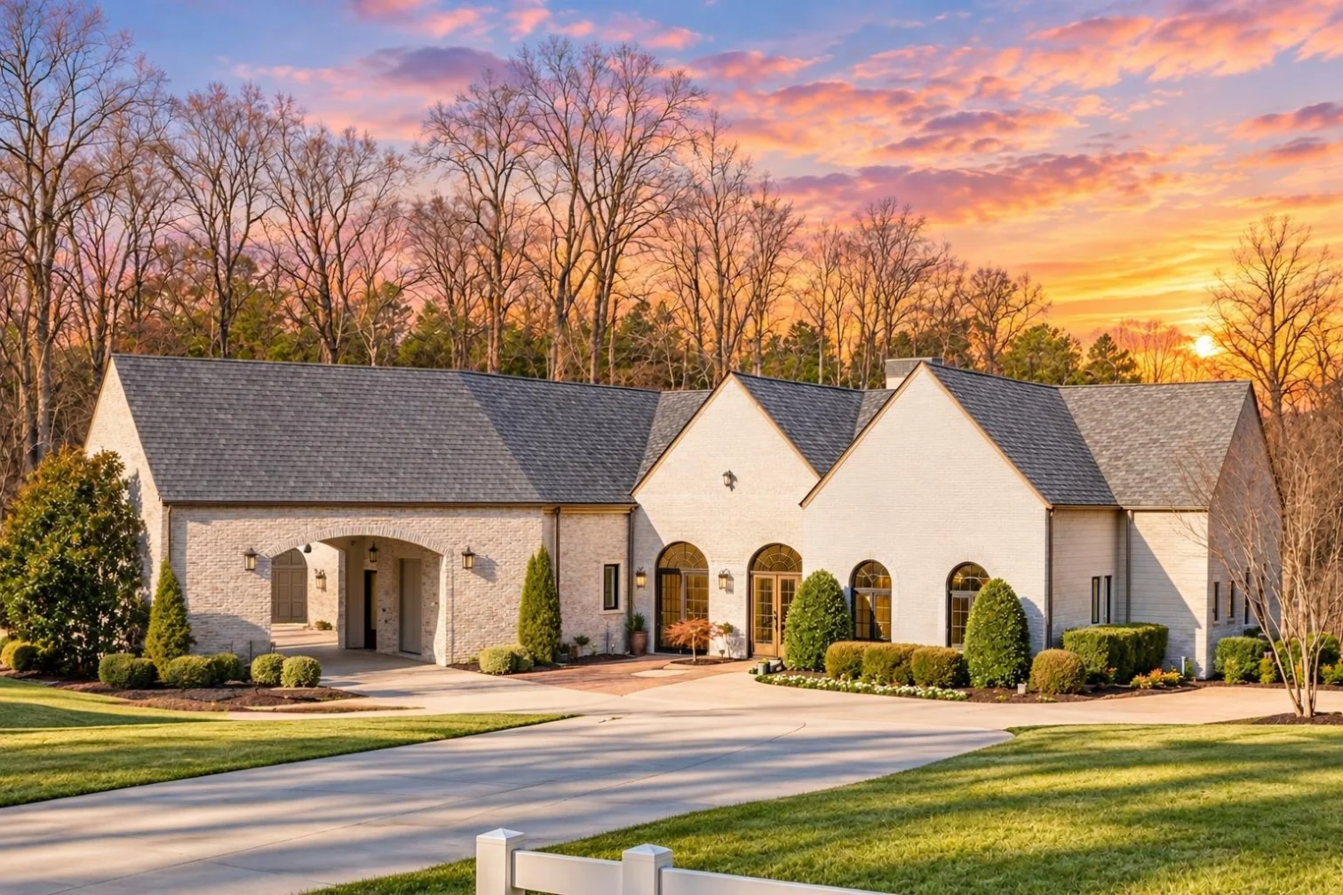 17-1825 HOUSE PLAN – French Country Home Plan – 3-Bed, 3.5-Bath, 5,403 SF PDF ONLY - Warm Natural, AI-generated exterior concept