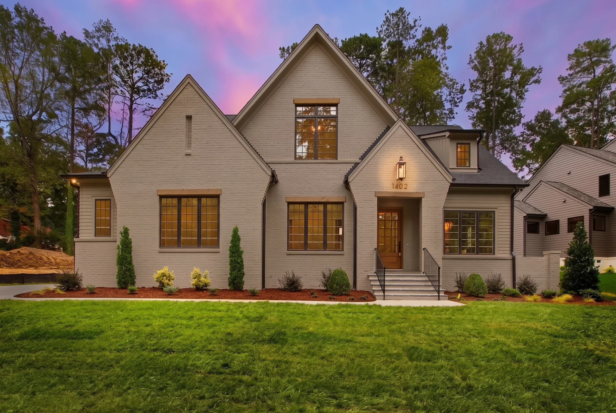 22-1826 HOUSE PLAN – French Country Home Plan – 4-Bed, 5-Bath, 4,277 SF - Warm Natural, AI-generated exterior concept
