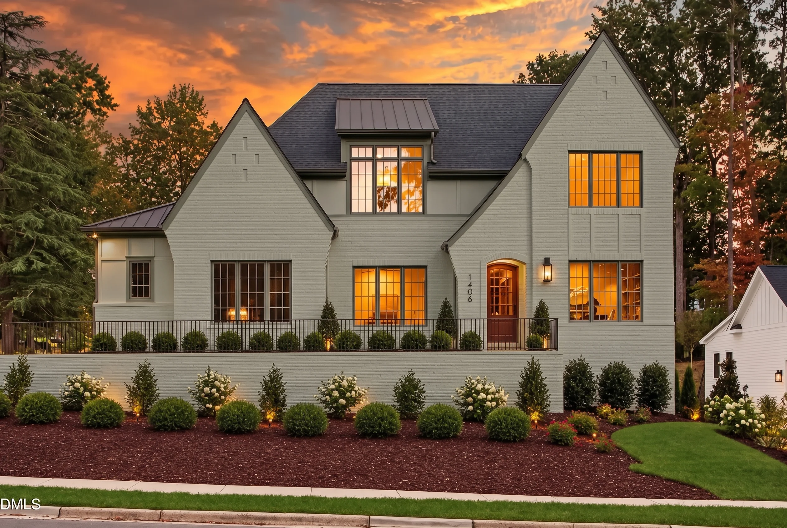 22-1870 HOUSE PLAN – European Home Plan – 5-Bed, 5-Bath, 4,133 SF - Modern Brick, AI-generated exterior concept
