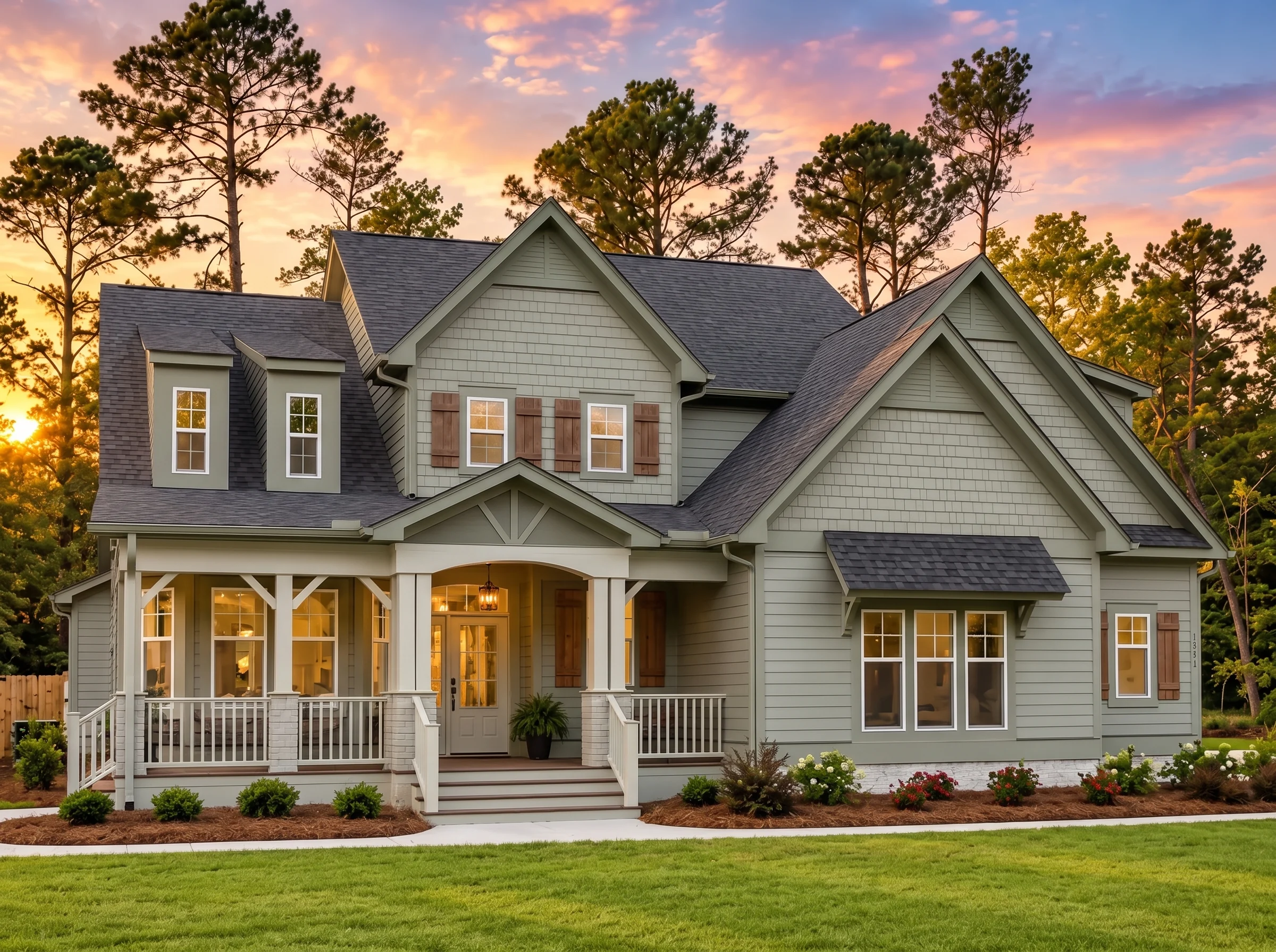 21-2673 HOUSE PLAN – Craftsman Home Plan – 3-Bed, 2.5-Bath, 2,592 SF - Modern Brick, AI-generated exterior concept