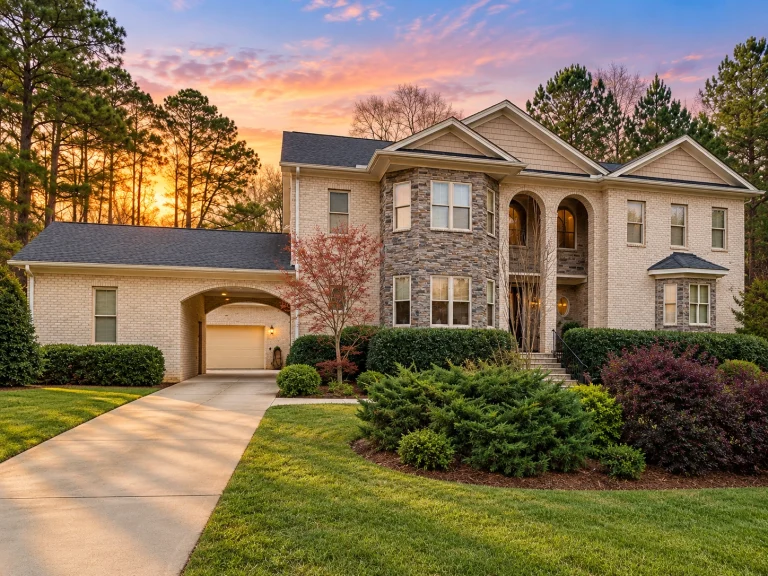Courtyard House Plans 1 14-2150 HOUSE PLAN - Classic Suburban Home Plan - 4-Bed, 5-Bath, 5,995 SF