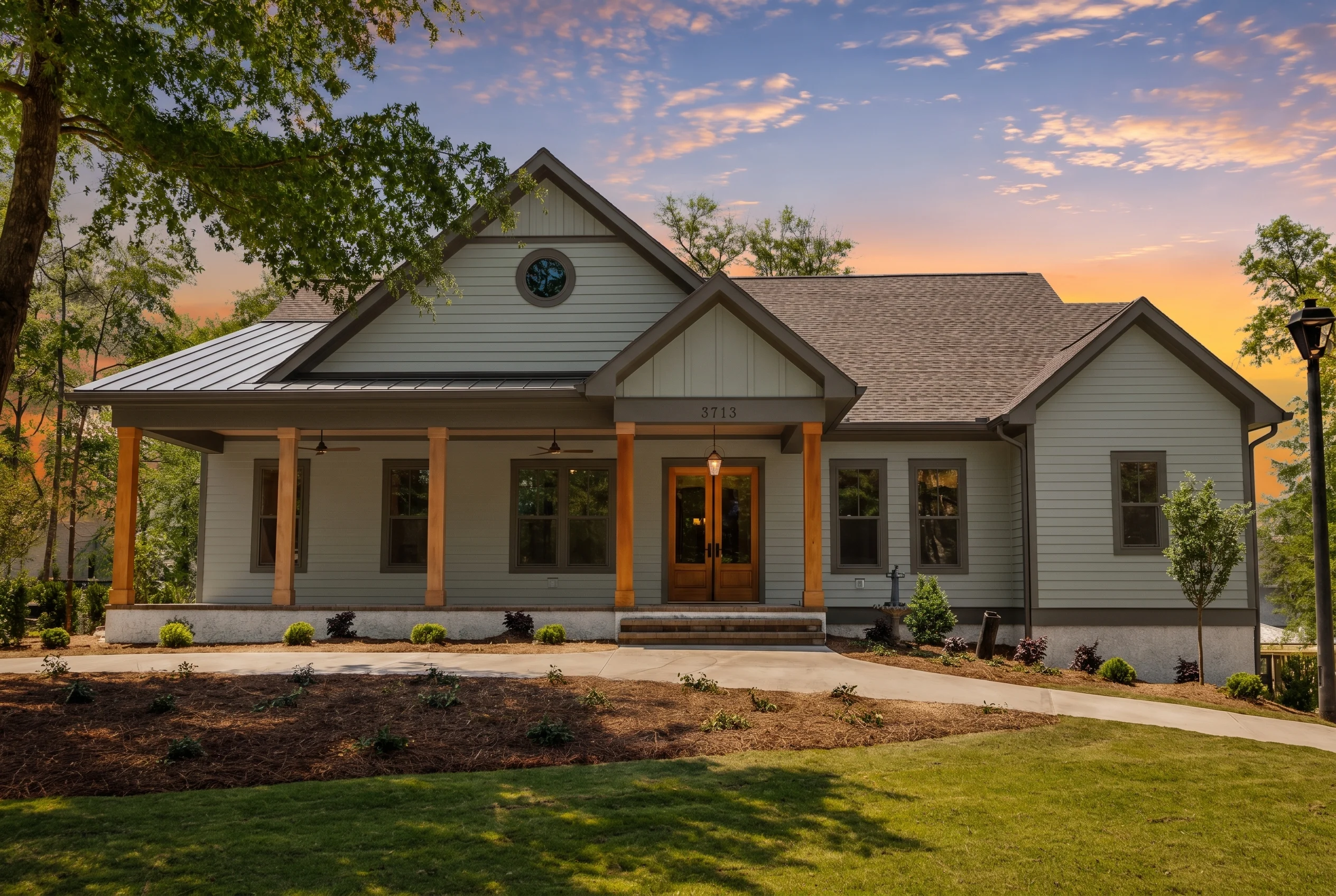 24-1052 HOUSE PLAN – Modern Farmhouse Home Plan – 3-Bed, 2-Bath, 2,781 SF - Modern Brick, AI-generated exterior concept