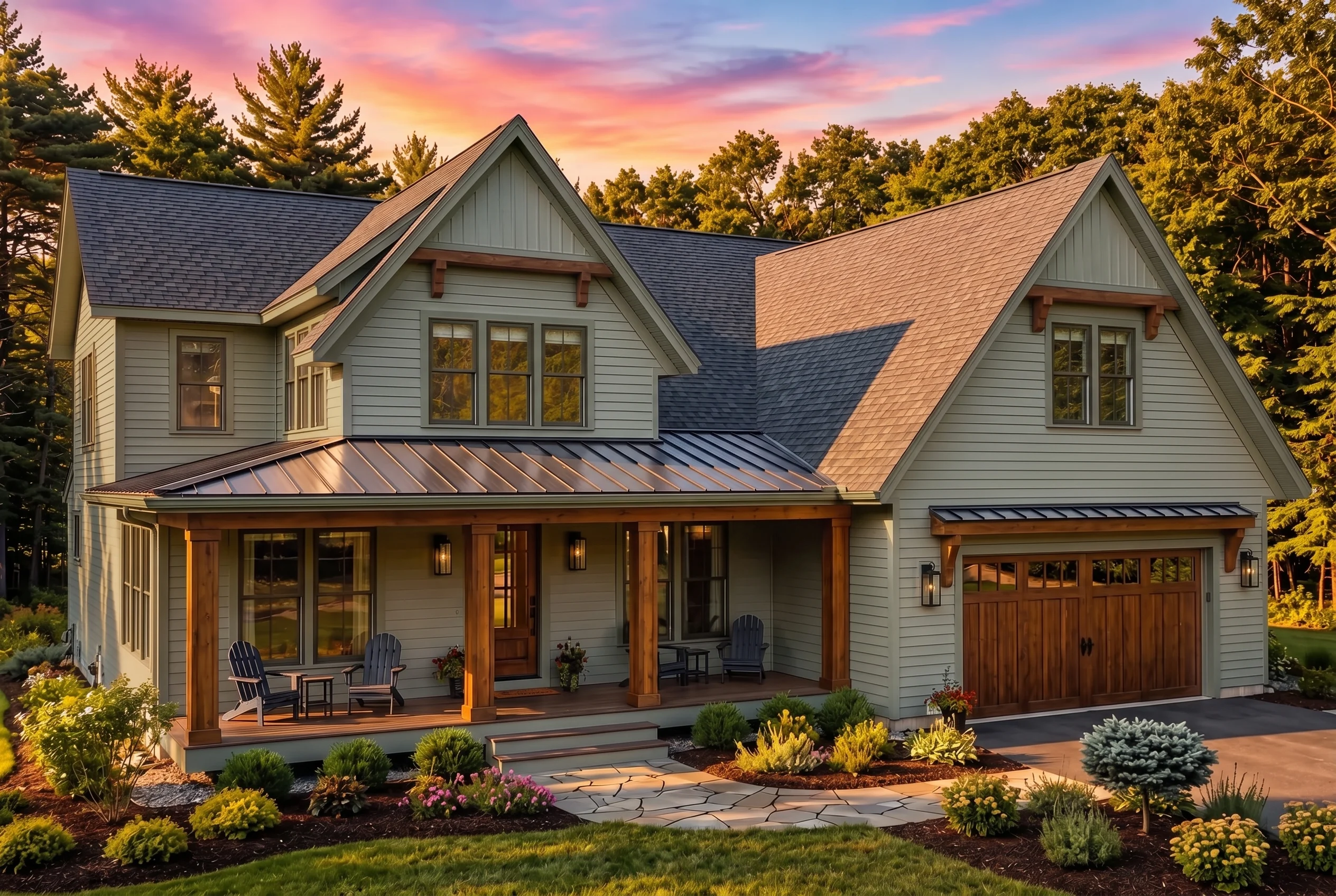 24-1540 HOUSE PLAN – Modern Farmhouse Home Plan – 4-Bed, 3.5-Bath, 3,510 SF - Modern Brick, AI-generated exterior concept