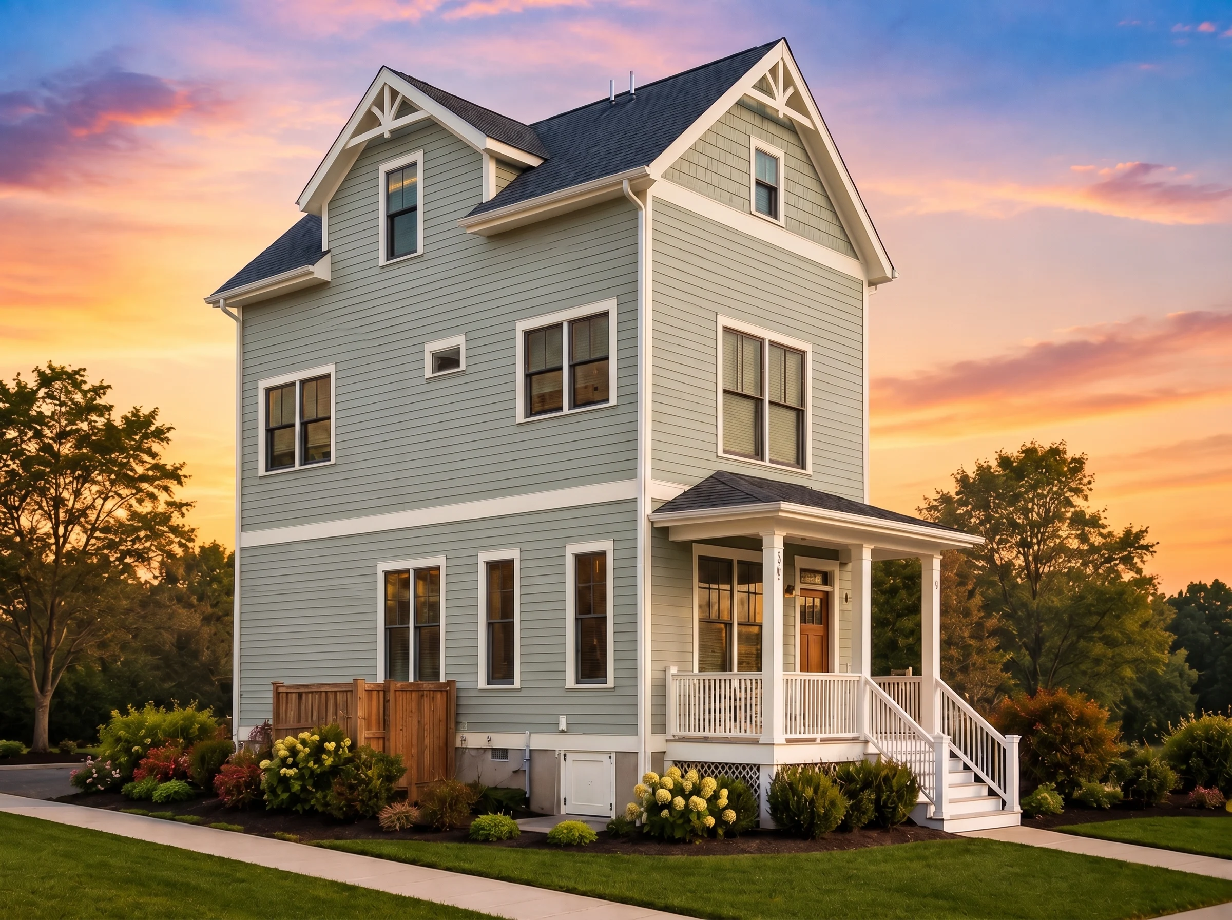 23-1299 HOUSE PLAN – Urban Contemporary Home Plan – 2-Bed, 2.5-Bath, 1,452 SF - Modern Brick, AI-generated exterior concept