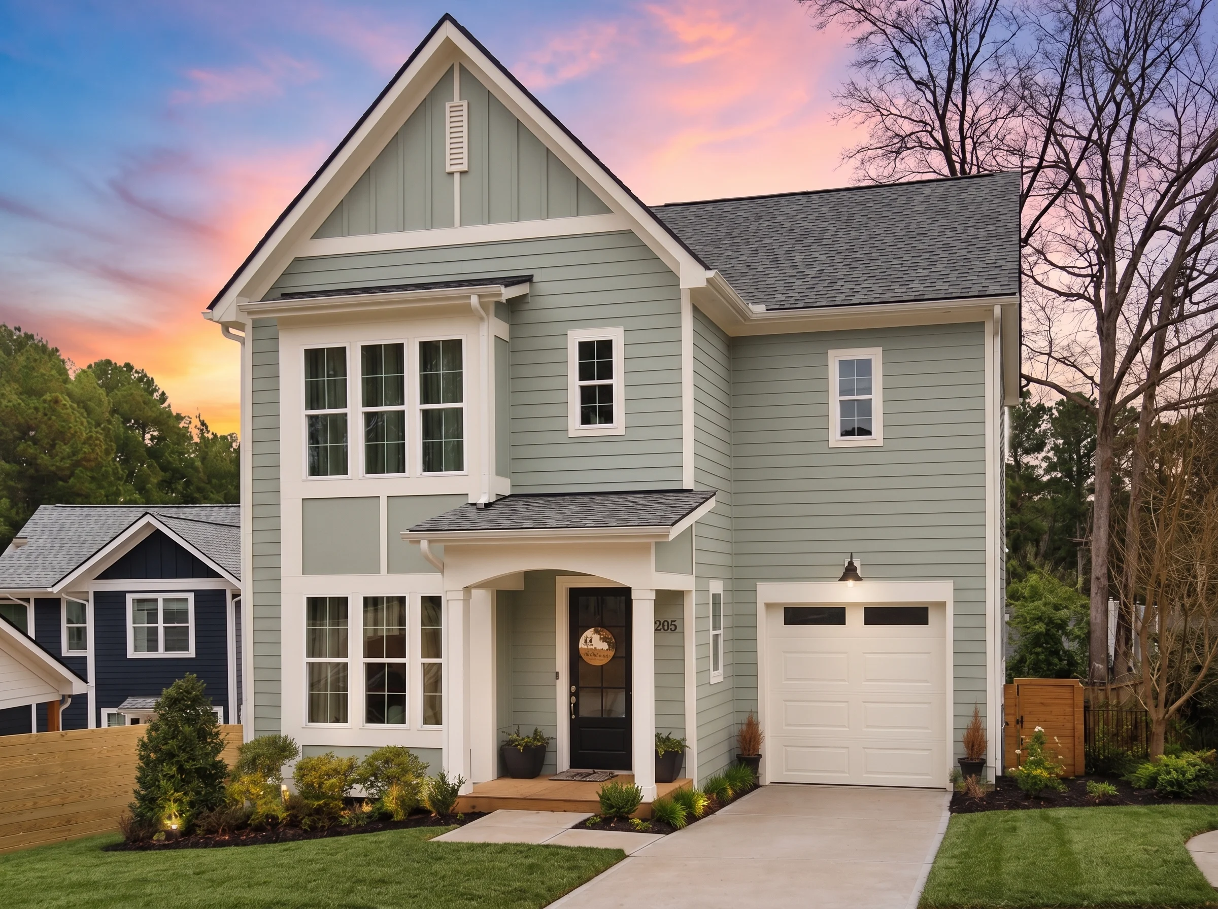 23-1527 HOUSE PLAN – Modern Farmhouse Home Plan – 4-Bed, 2.5-Bath, 1,833 SF - Modern Brick, AI-generated exterior concept