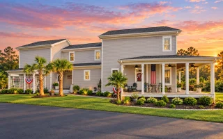 14-2050 HOUSE PLAN - Low Country Home Plan - 3-Bed, 2.5-Bath, 2,448 SF