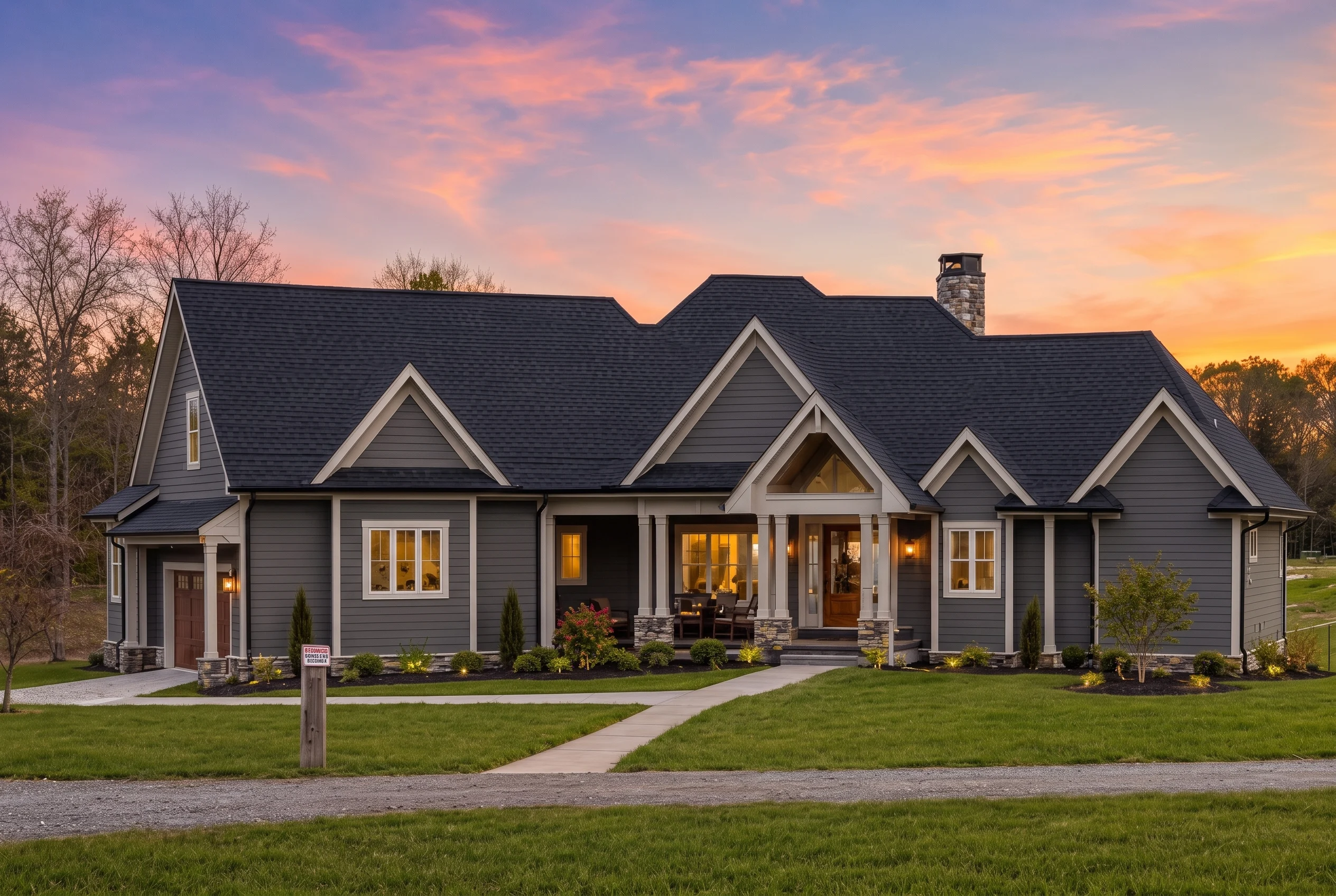 15-1859 HOUSE PLAN – Modern Farmhouse Home Plan – 5-Bed, 5-Bath, 3,257 SF - Modern Dark, AI-generated exterior concept