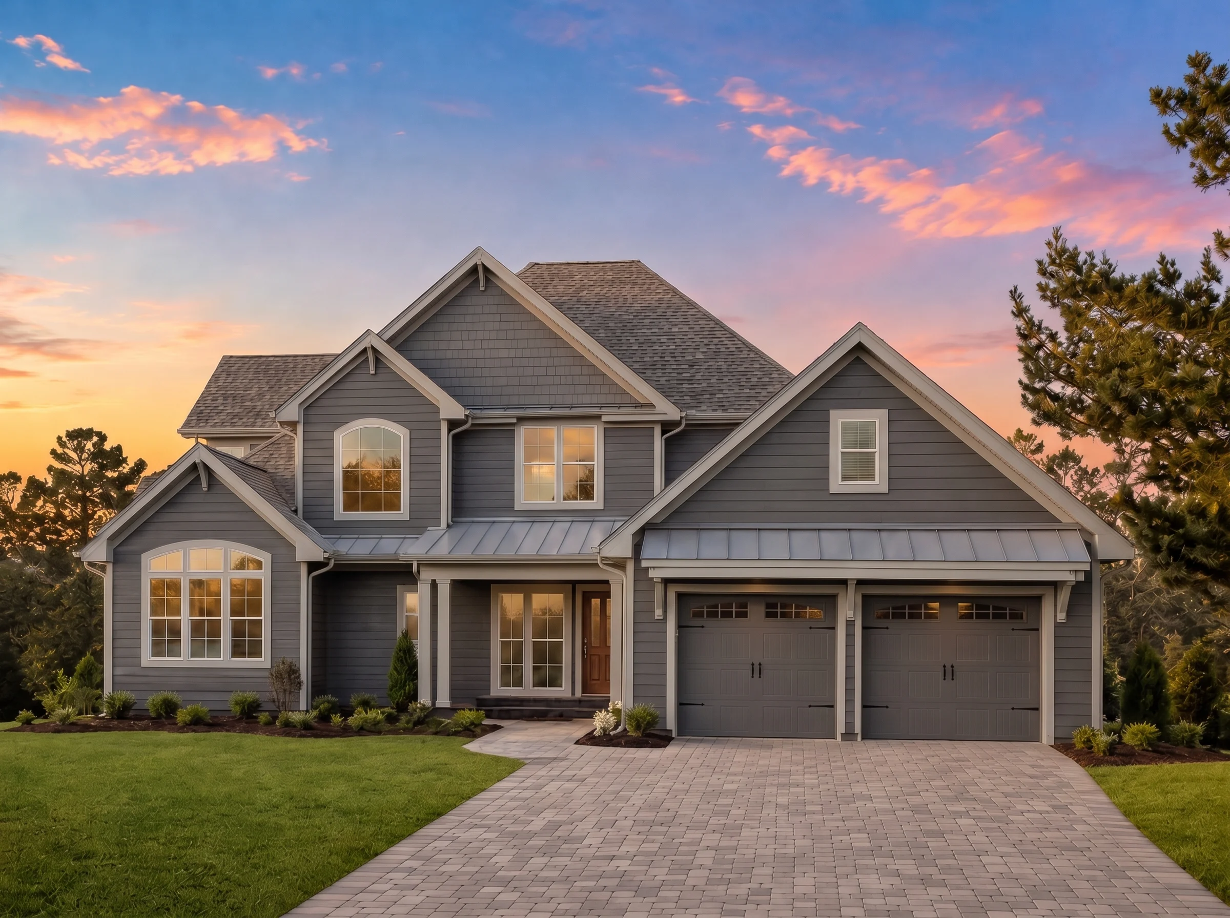 20-1857 HOUSE PLAN – Modern Farmhouse Home Plan – 4-Bed, 2-Bath, 3,160 SF - Modern Dark, AI-generated exterior concept