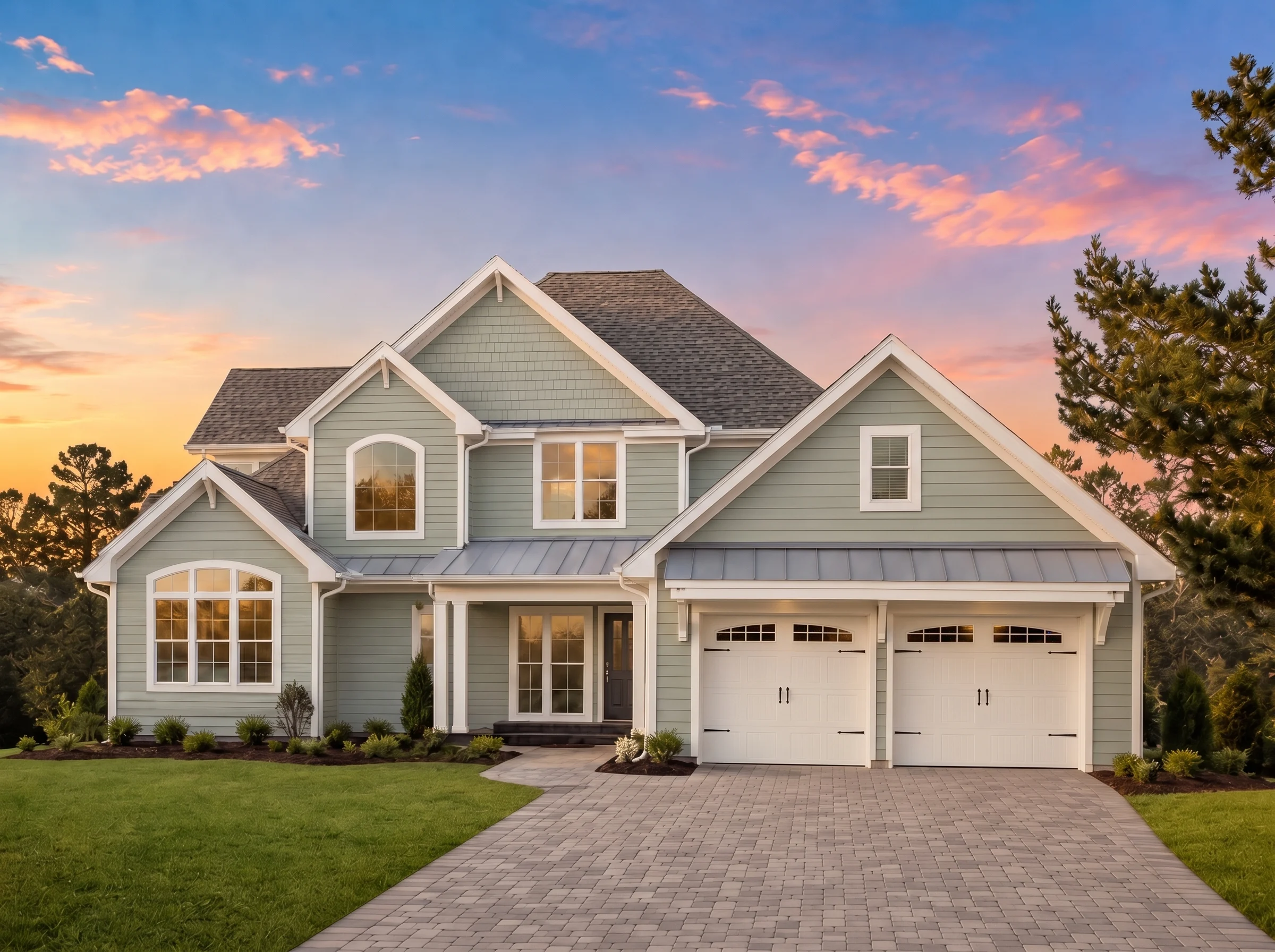 20-1857 HOUSE PLAN – Modern Farmhouse Home Plan – 4-Bed, 2-Bath, 3,160 SF - Modern Brick, AI-generated exterior concept