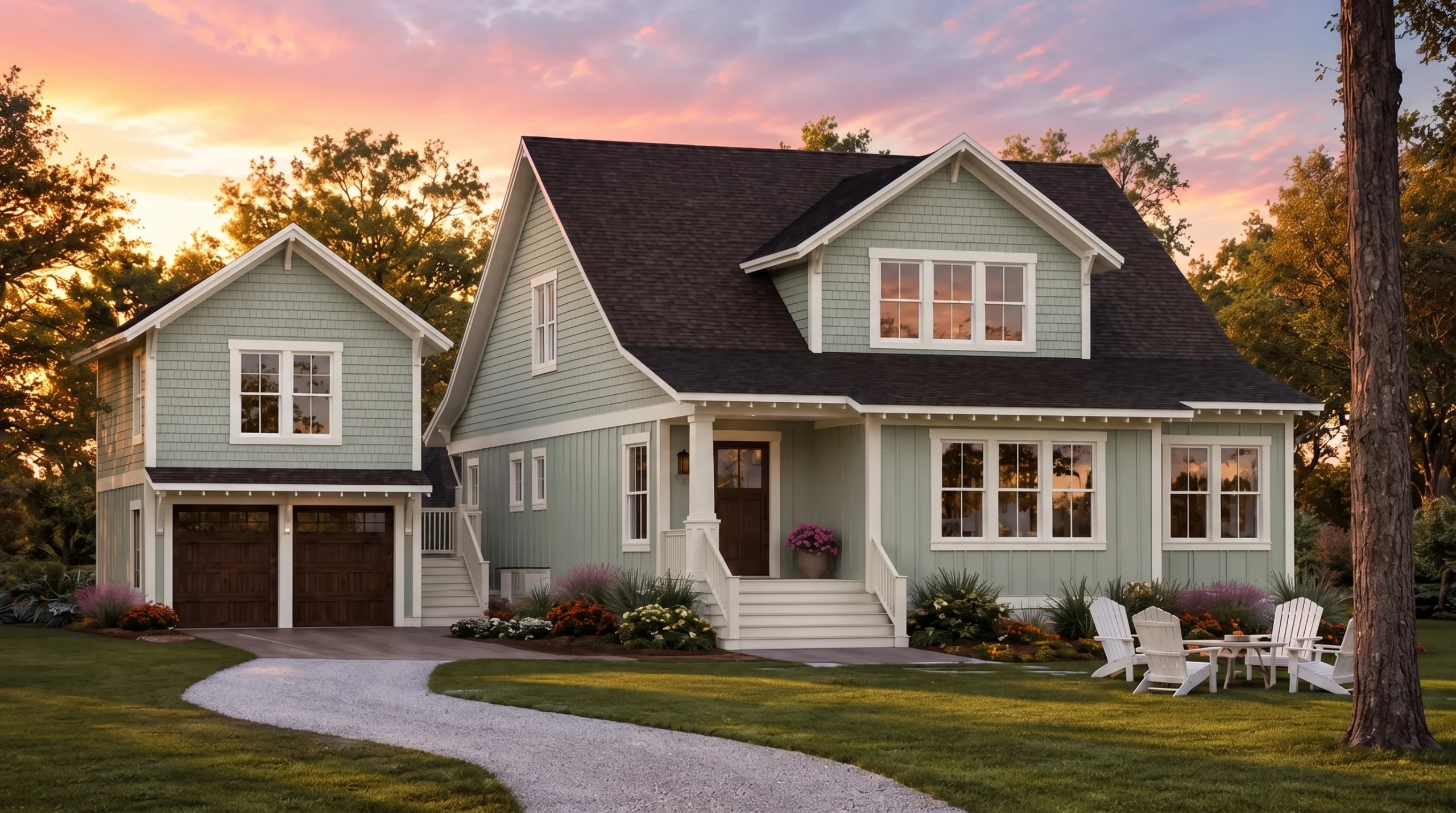 20-1376 HOUSE PLAN – Coastal Farmhouse Home Plan – 4-Bed, 3.5-Bath, 3,085 SF - Modern Brick, AI-generated exterior concept