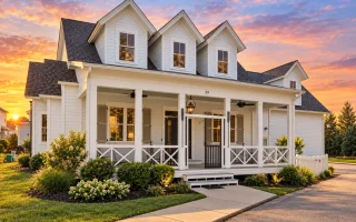 14-1137 HOUSE PLAN - Coastal Farmhouse Home Plan - 3-Bed, 3-Bath, 2,352 SF