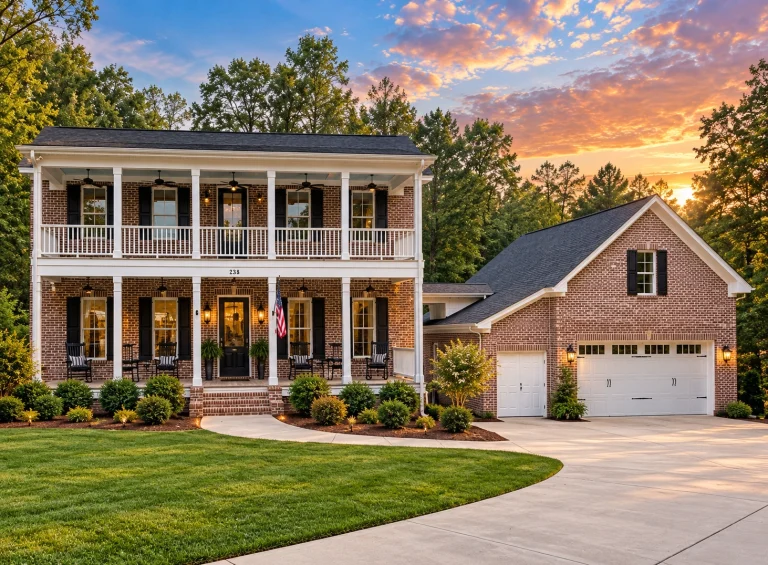 House Plans with Front Porch 8 14-2024 HOUSE PLAN - Classical Southern Home Plan - 3-Bed, 3.5-Bath, 2,571 SF
