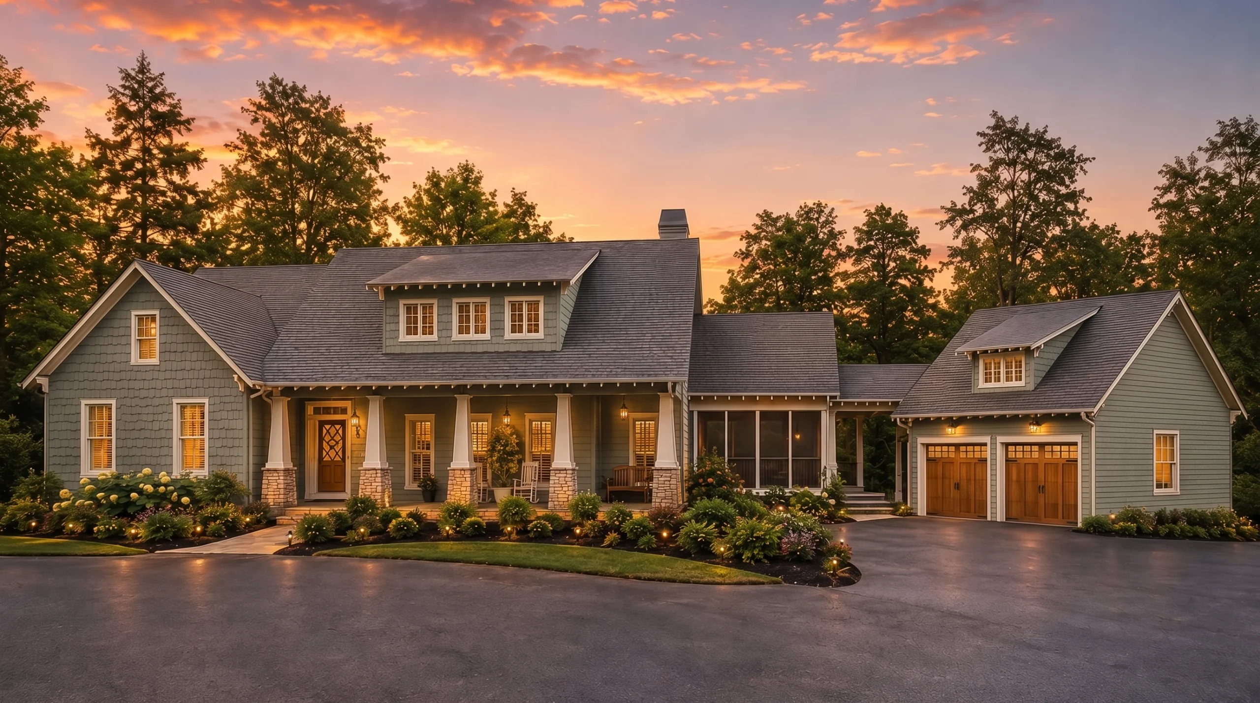 22-1109 HOUSE PLAN – Rustic Craftsman Home Plan – 4-Bed, 4-Bath, 3,333 SF - Modern Brick, AI-generated exterior concept