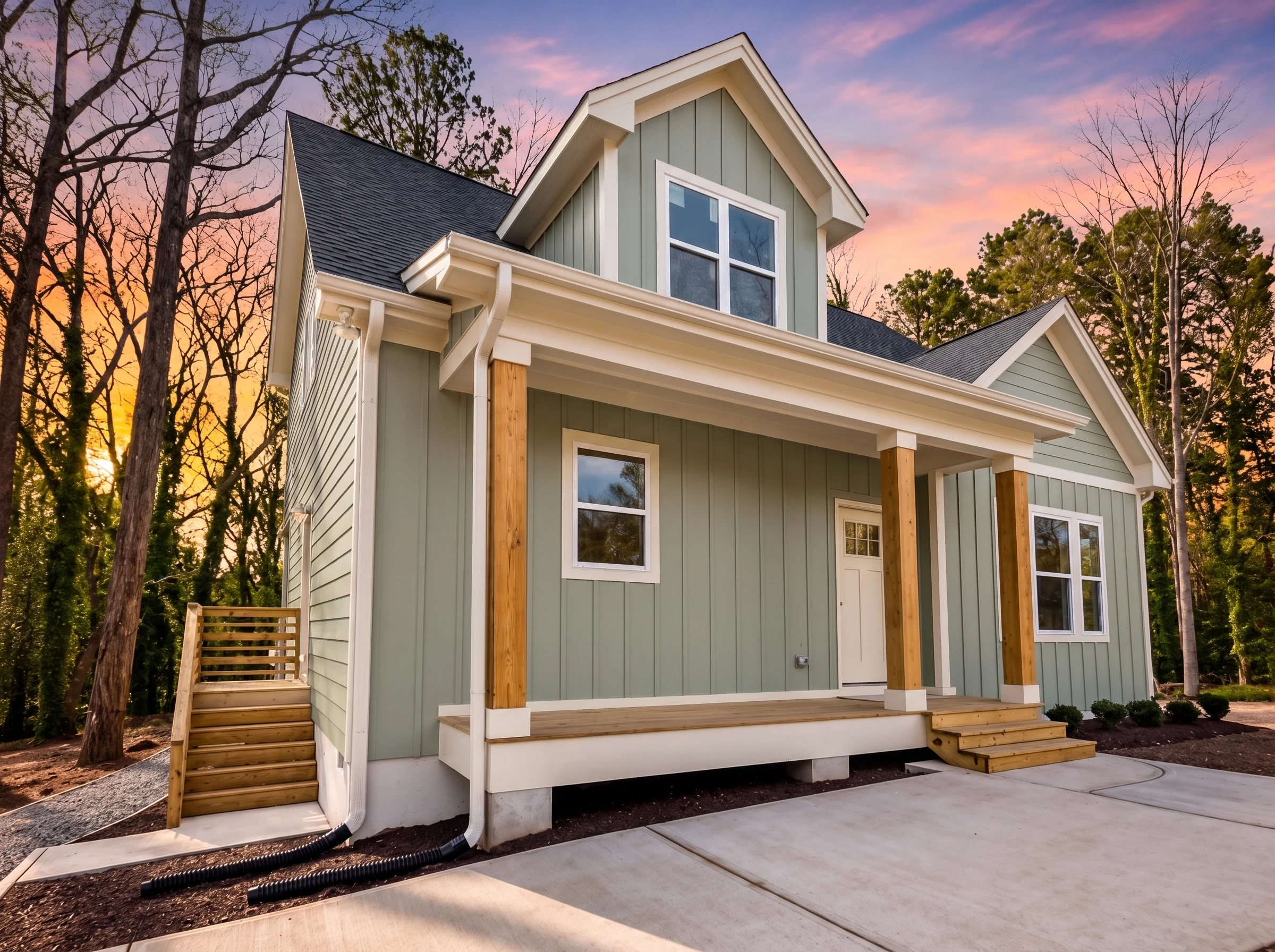 21-2312 HOUSE PLAN – Cottage Farmhouse Home Plan – 4-Bed, 3.5-Bath, 1,945 SF - Modern Brick, AI-generated exterior concept