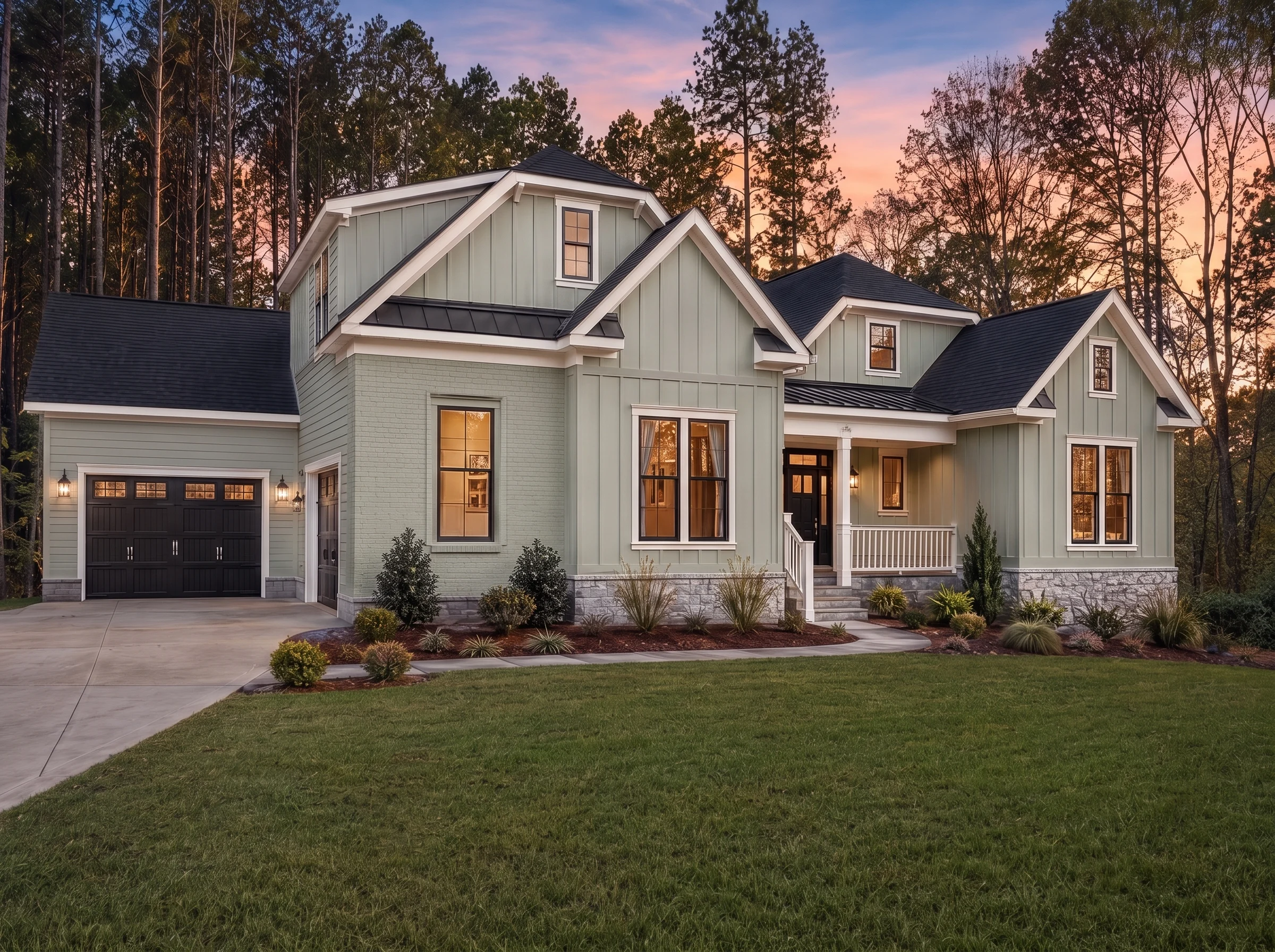 21-3358 HOUSE PLAN – Modern Farmhouse Home Plan – 3-Bed, 3.5-Bath, 2,983 SF - Modern Brick, AI-generated exterior concept