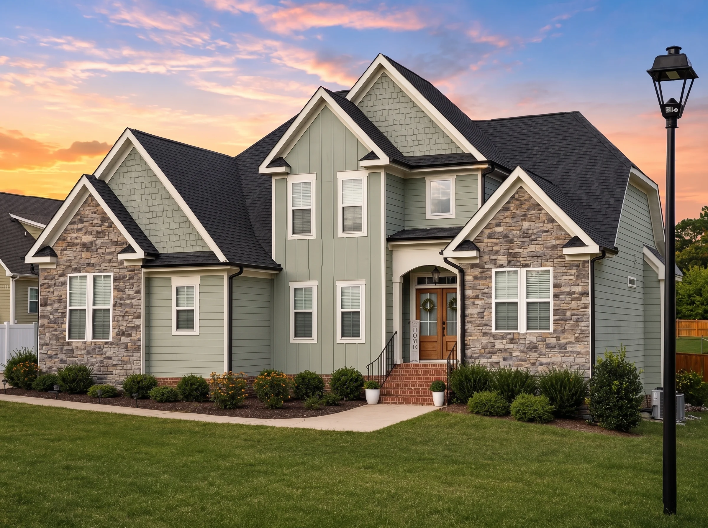 21-2340 HOUSE PLAN – Modern Craftsman Home Plan – 4-Bed, 2.5-Bath, 2,700 SF - Modern Brick, AI-generated exterior concept