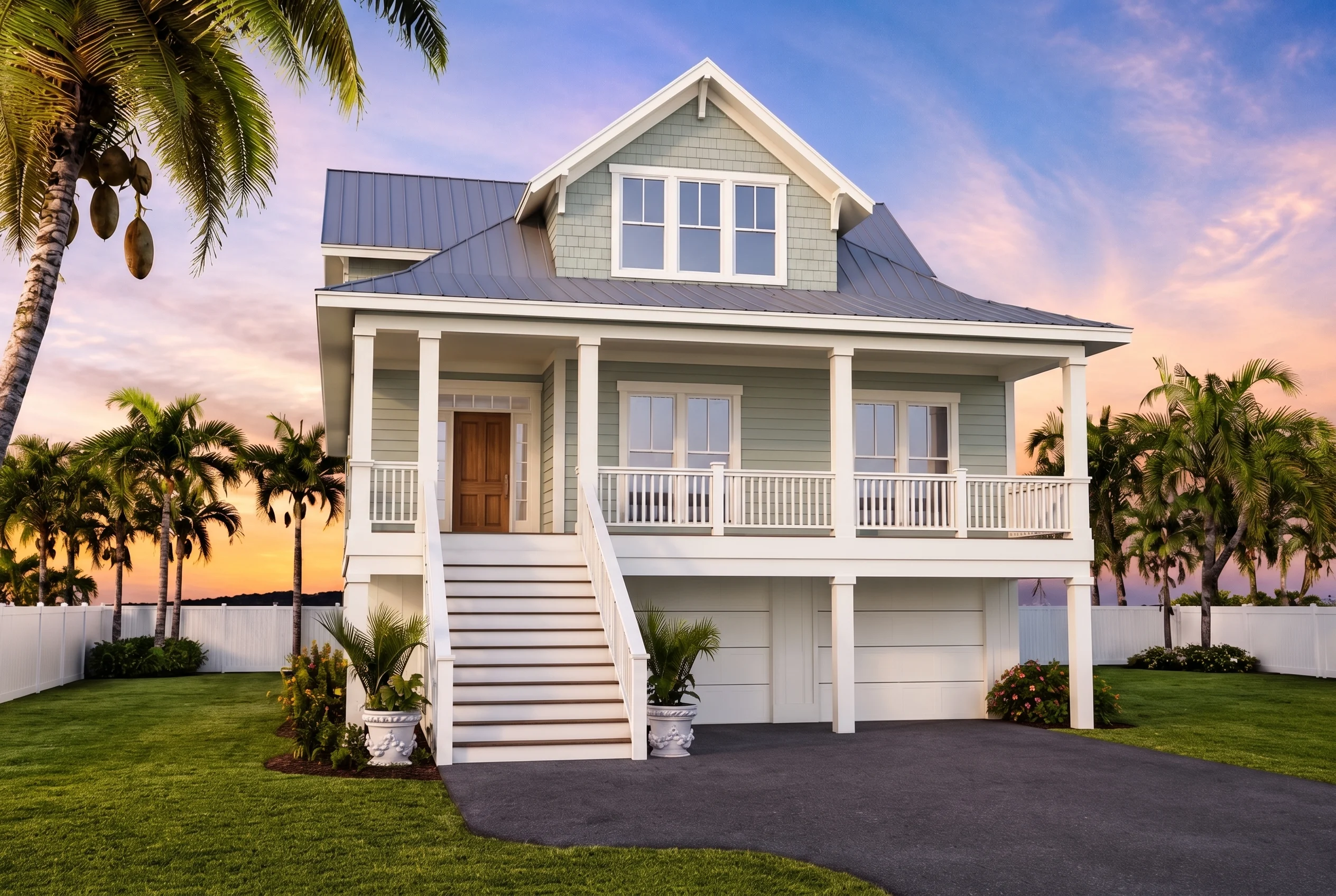21-2259 HOUSE PLAN – Coastal Home Plan – 4-Bed, 3.5-Bath, 2,784 SF - Modern Brick, AI-generated exterior concept