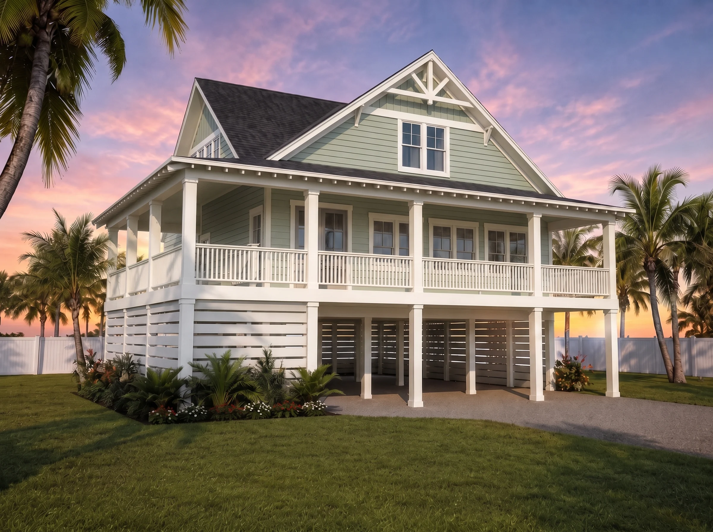 21-2391 HOUSE PLAN – Coastal Cottage Home Plan – 3-Bed, 2.5-Bath, 2,048 SF - Modern Brick, AI-generated exterior concept