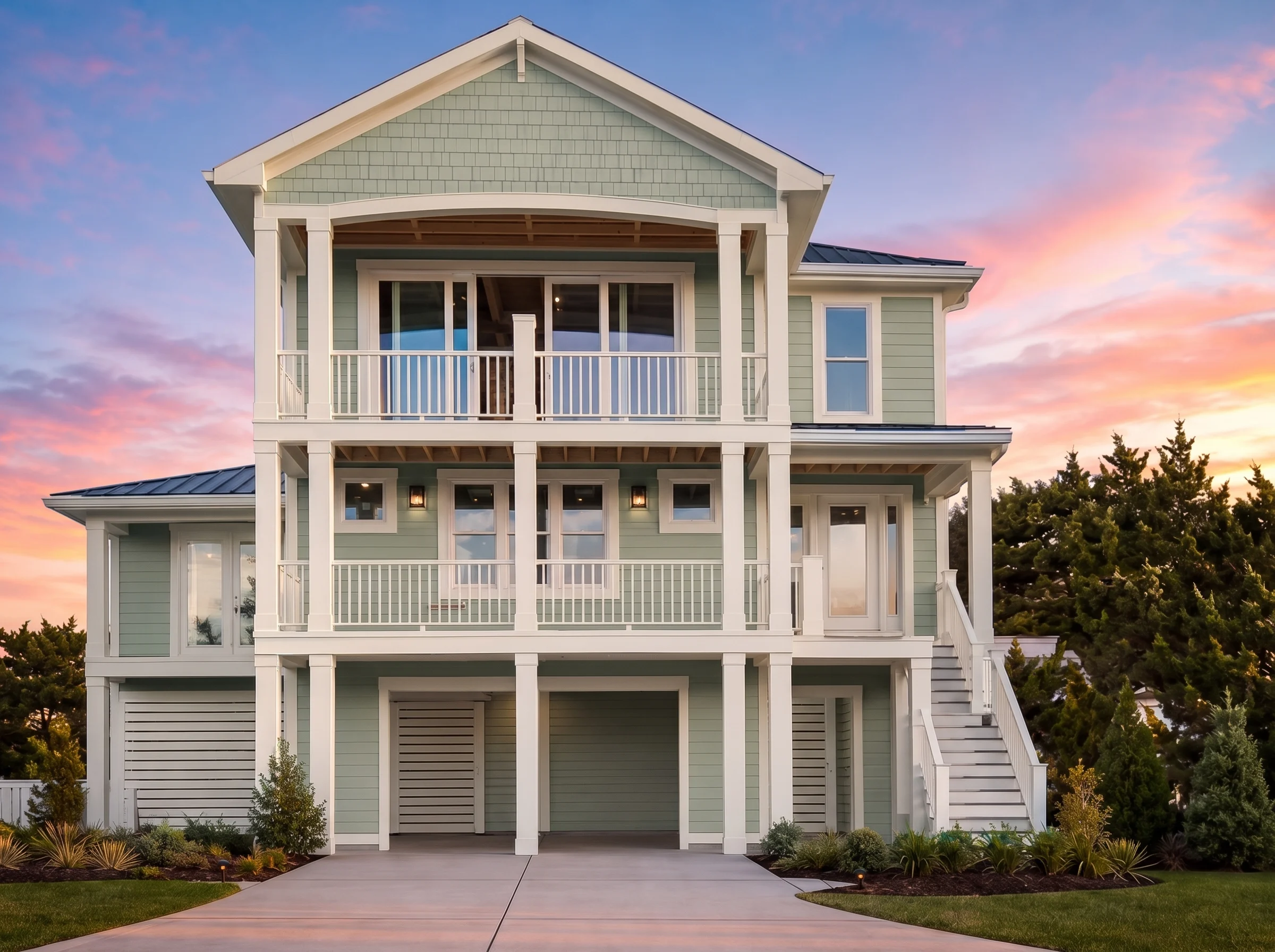 21-3415 HOUSE PLAN – Coastal Farmhouse Home Plan – 5-Bed, 5-Bath, 2,943 SF - Modern Brick, AI-generated exterior concept