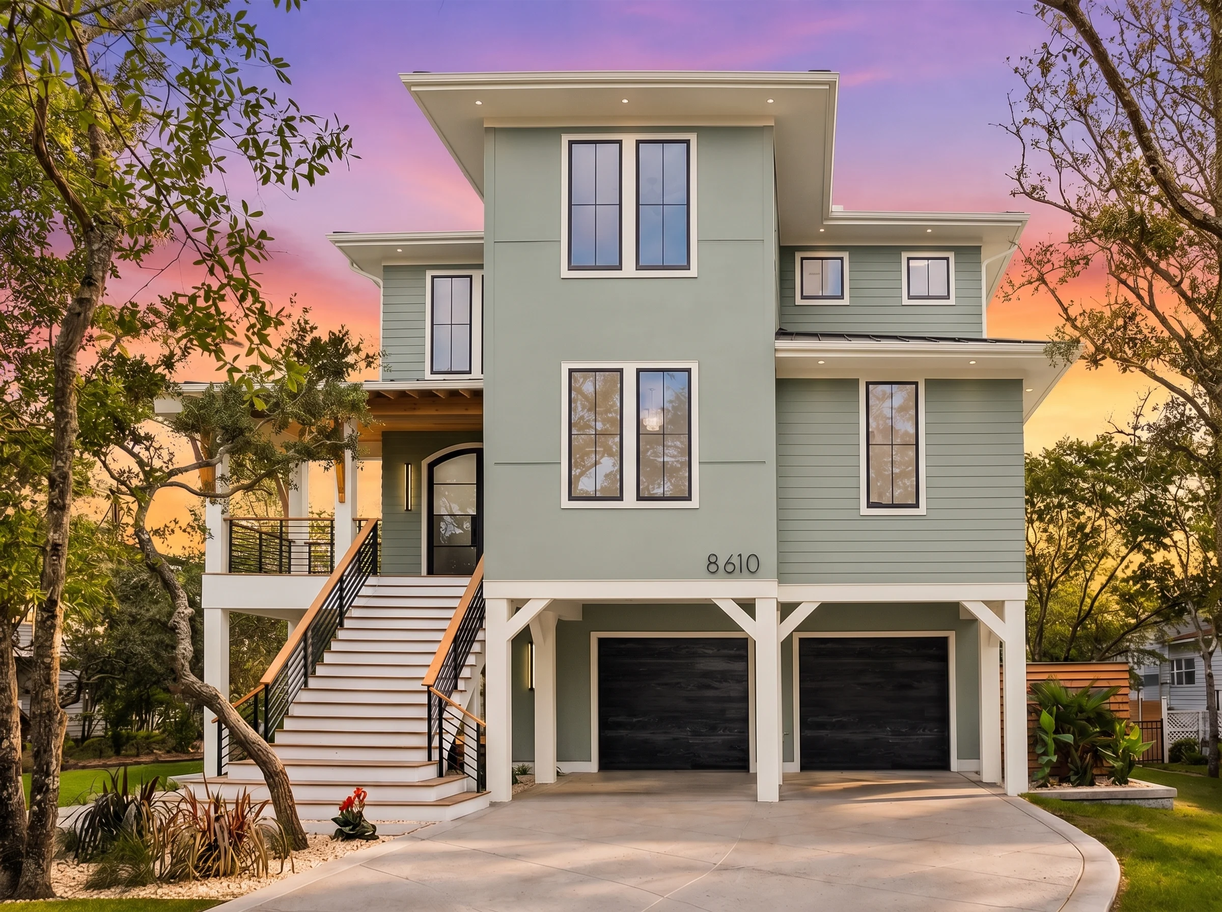 21-3503 HOUSE PLAN – Coastal Luxury Home Plan – 5-Bed, 4.5-Bath, 3,001 SF - Modern Brick, AI-generated exterior concept