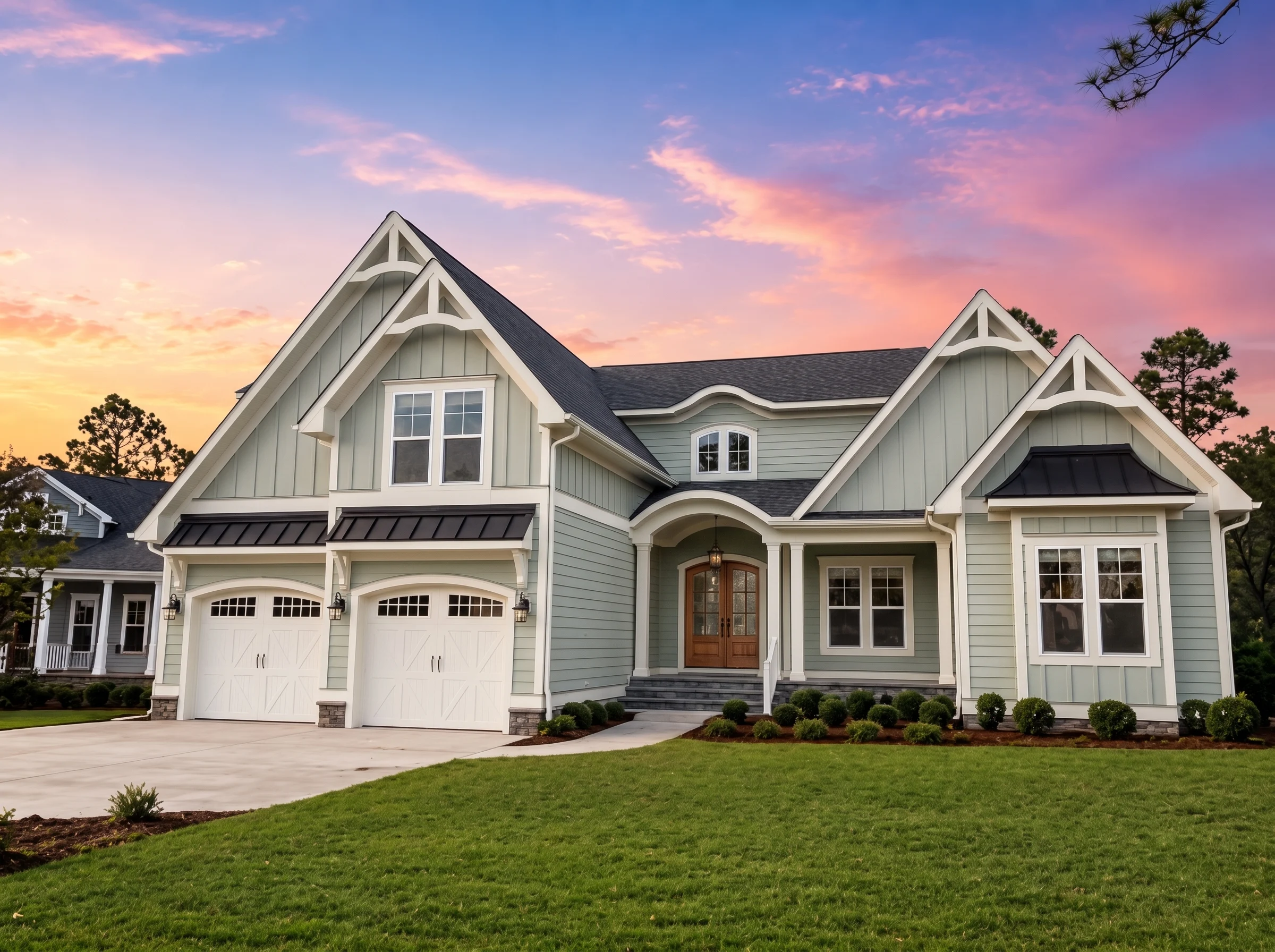 21-2778 HOUSE PLAN – Modern Farmhouse Home Plan – 3-Bed, 4-Bath, 3,371 SF - Modern Brick, AI-generated exterior concept