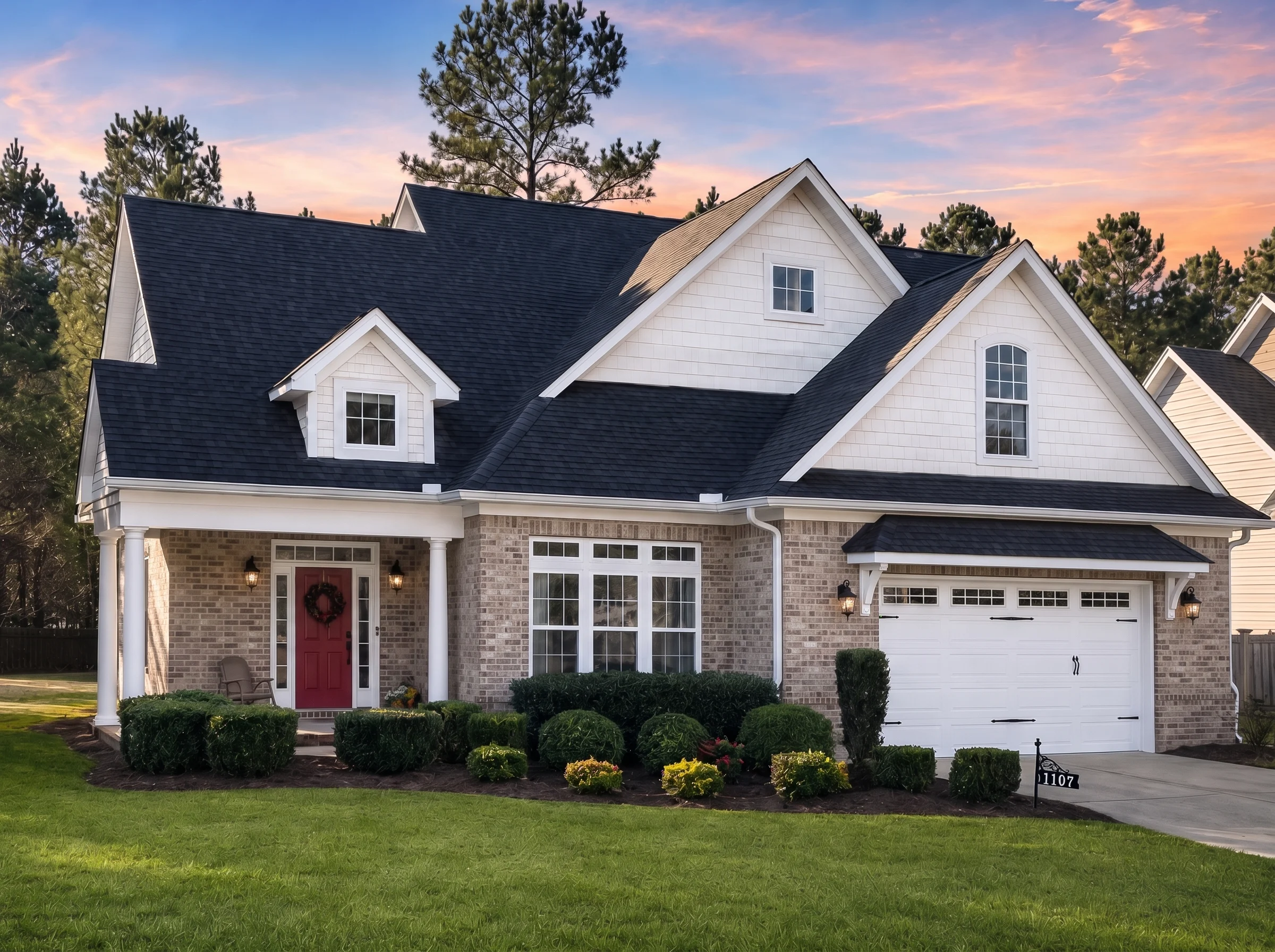 11-1022 HOUSE PLAN – Craftsman Home Plan – 3-Bed, 2-Bath, 2,601 SF - Natural Brick, AI-generated exterior concept