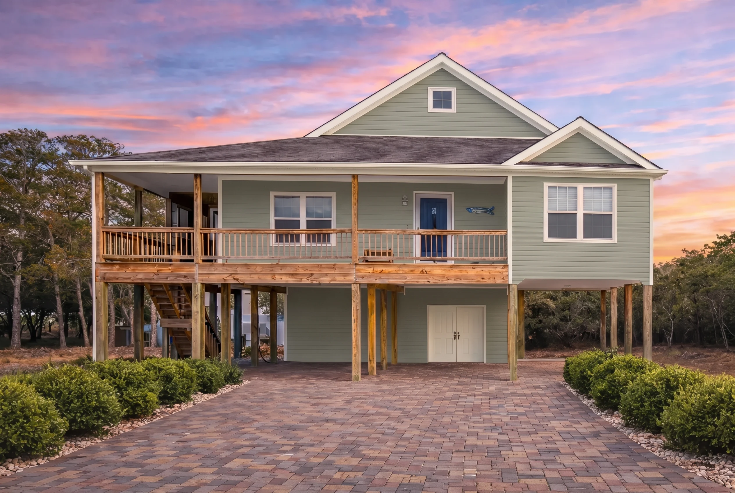 Plan  9-1643 – Cape Cod Traditional  | Traditional – 3-Bed, 2-Bath, 1,320 SF - Muted Sage, AI-generated exterior concept