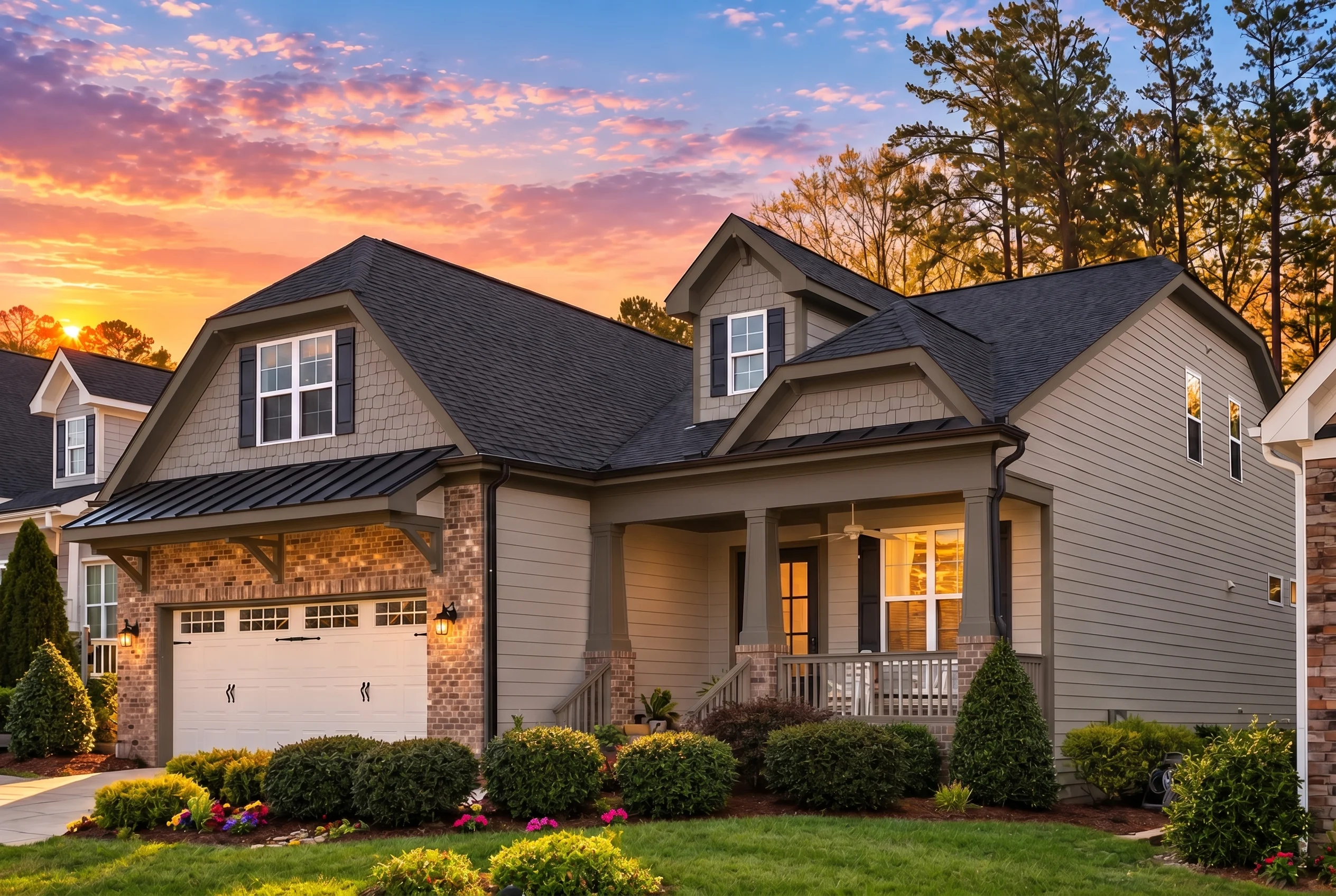 Plan  14-1067 – Willow Valley Homestead | Craftsman – 3-Bed, 2-Bath, 3,416 SF - Mushroom Taupe, AI-generated exterior concept