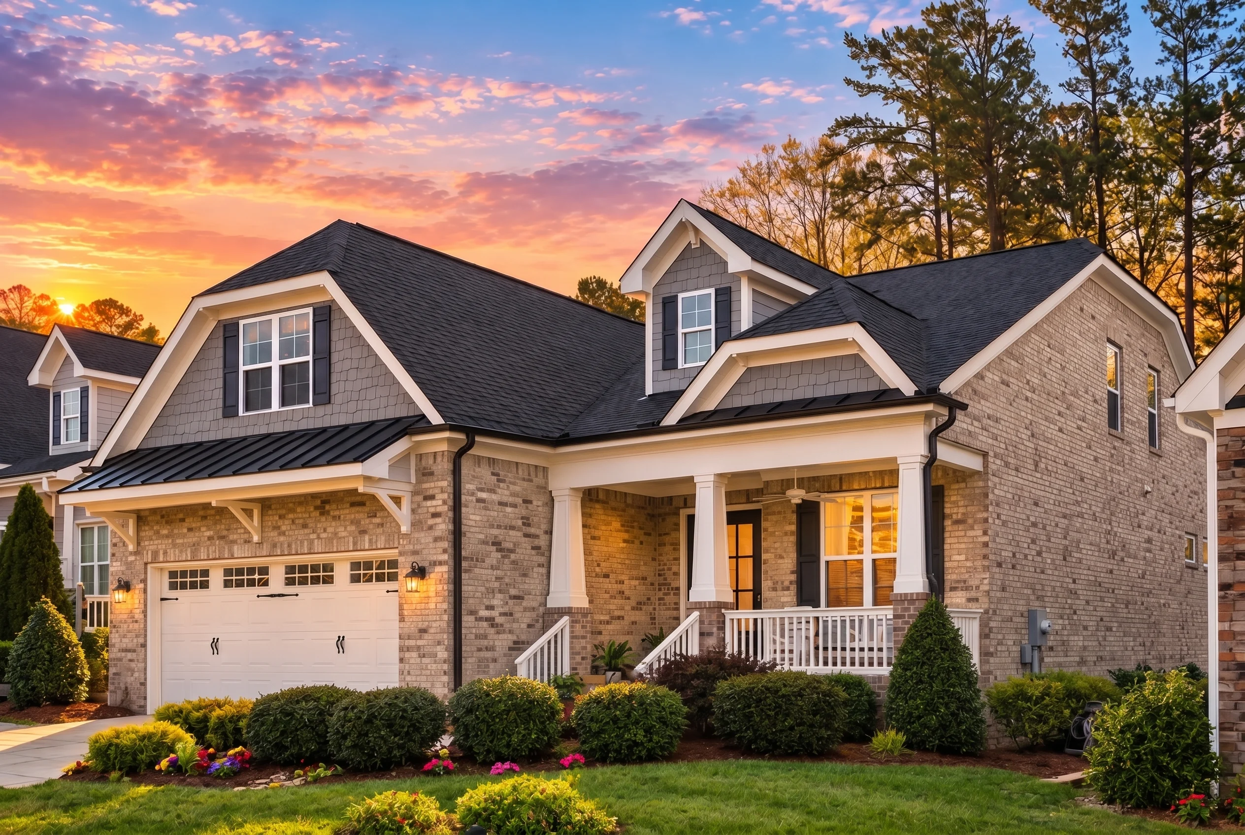 Plan  14-1067 – Willow Valley Homestead | Craftsman – 3-Bed, 2-Bath, 3,416 SF - Natural Brick, AI-generated exterior concept
