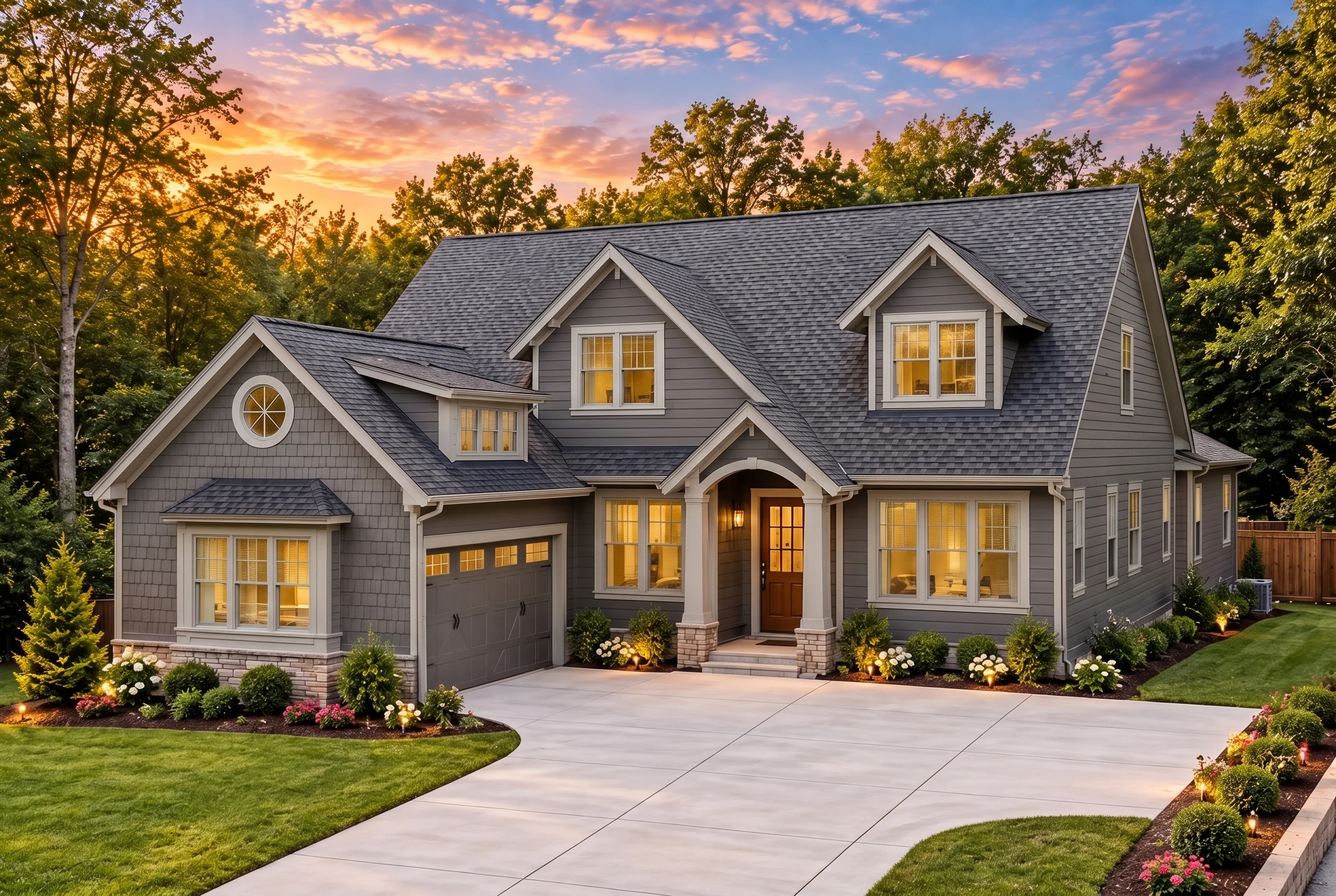 Plan  17-1886 – Morris Ridge |  Modern Farmhouse – 3-Bed, 1.5-Bath, 1,320 SF - Warm Charcoal, AI-generated exterior concept