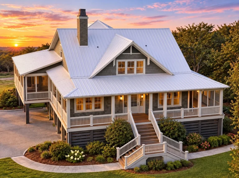 Plan  11-1974 – Maple Glen Cottage |  Cape Cod – 5-Bed, 4-Bath, 4,086 SF - Warm Charcoal, AI-generated exterior concept