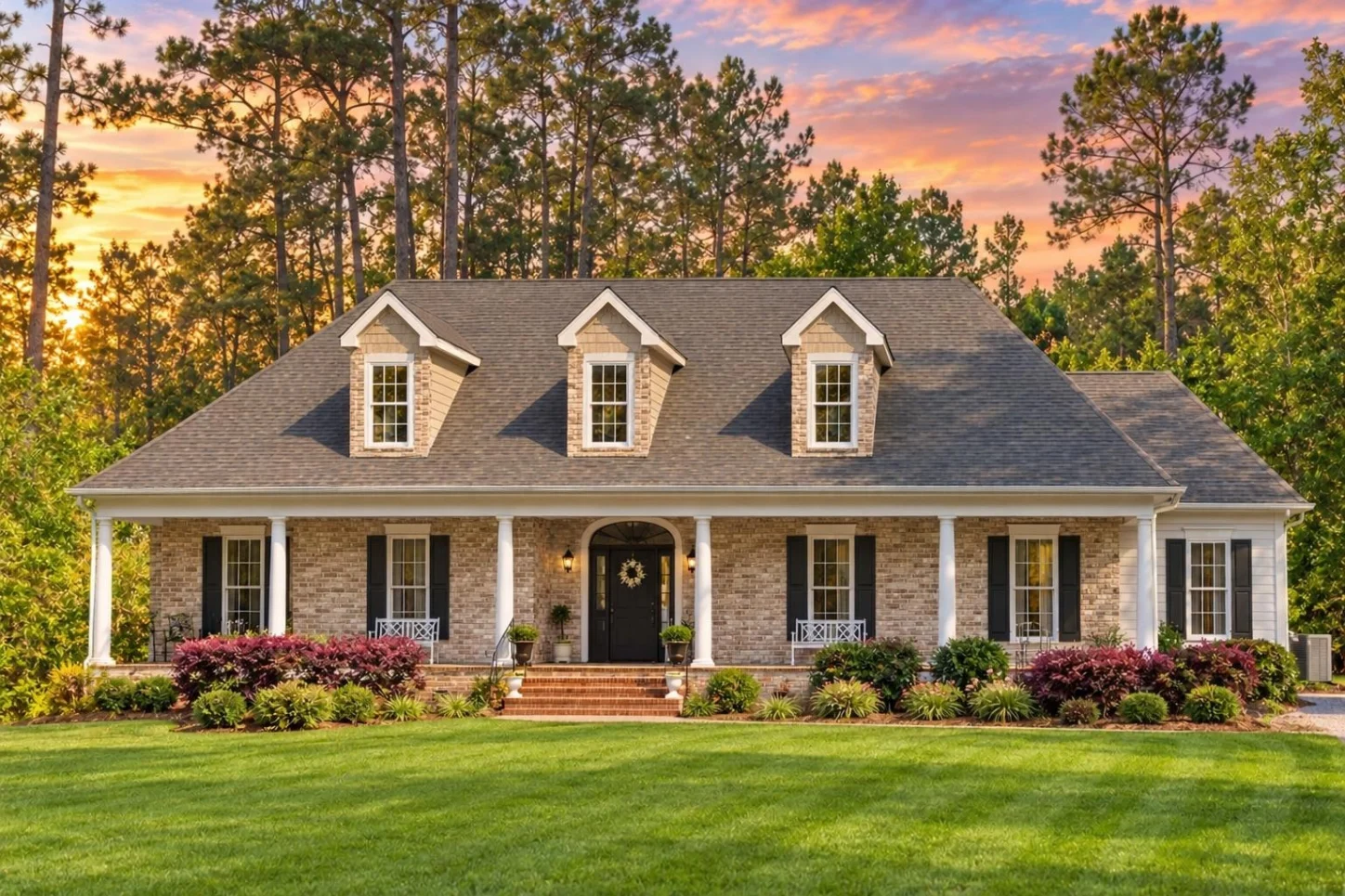11-1894 HOUSE PLAN – Classical Southern Home Plan – 3-Bed, 2.5-Bath, 2,216 SF - Modern Brick, AI-generated exterior concept