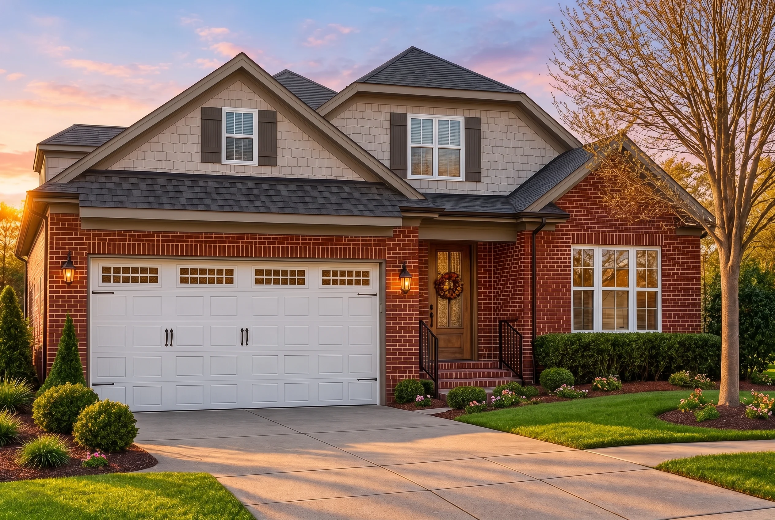 Plan  12-1047 – Dovetail Drive |  Traditional – 5-Bed, 3-Bath, 2,798 SF - Mushroom Taupe, AI-generated exterior concept