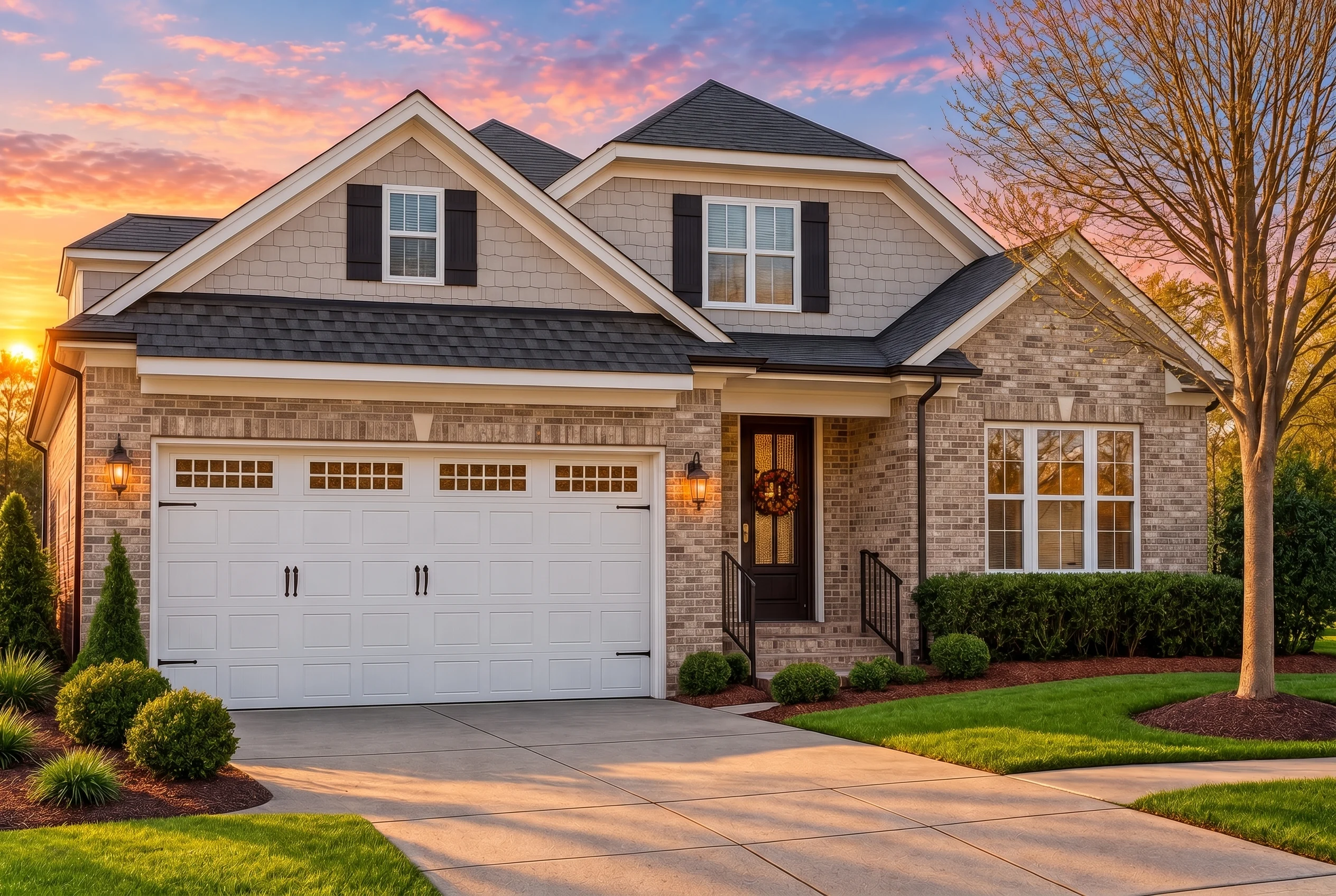 Plan  12-1047 – Dovetail Drive |  Traditional – 5-Bed, 3-Bath, 2,798 SF - Natural Brick, AI-generated exterior concept