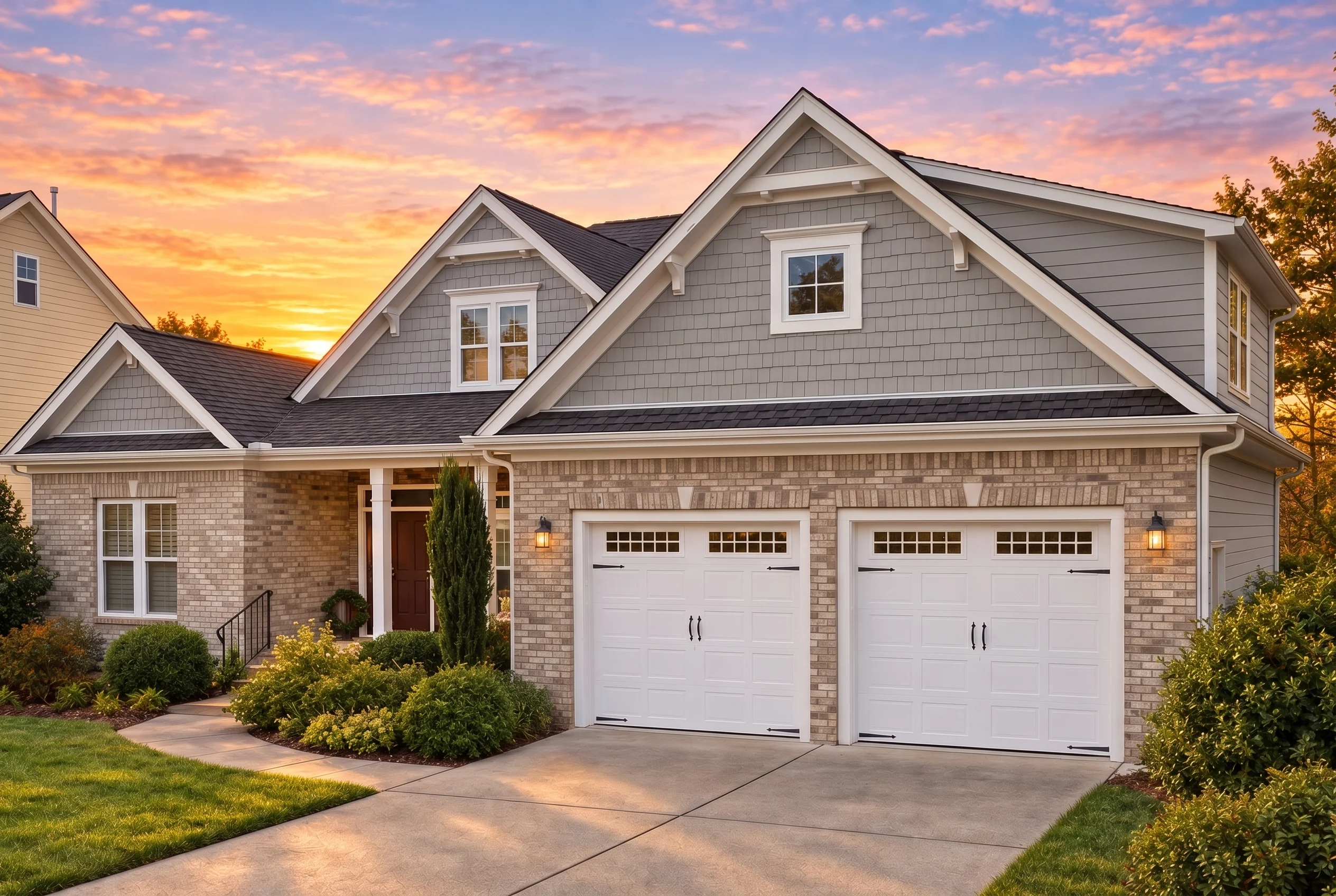Plan  12-2289 – Auburn Run Cottage |  Craftsman – 4-Bed, 3-Bath, 3,052 SF - Natural Brick, AI-generated exterior concept