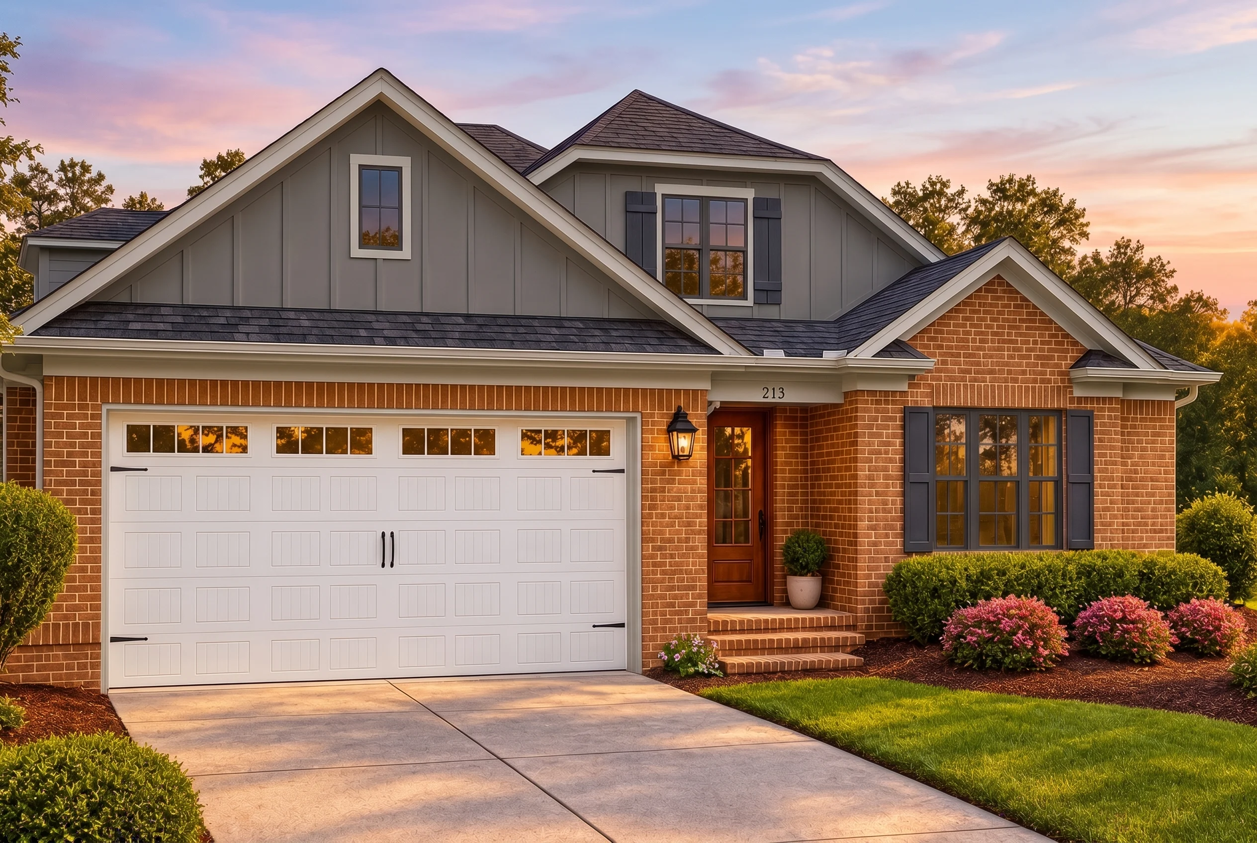 Plan  12-2304 – Green Power Home |  Traditional – 4-Bed, 3-Bath, 2,570 SF - Warm Charcoal, AI-generated exterior concept