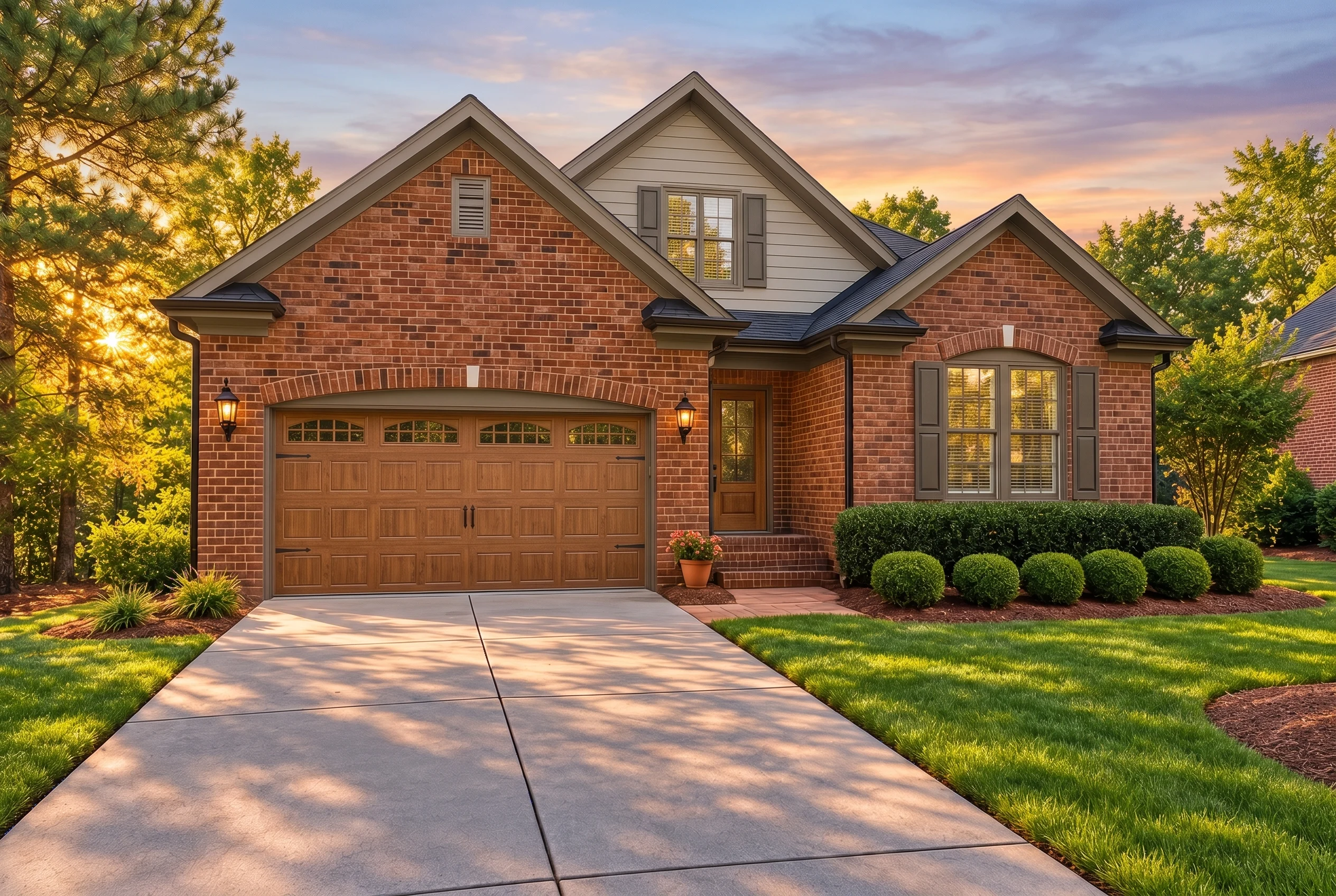 Plan  12-2349 – Maryland Plateau |  Traditional – 4-Bed, 3-Bath, 2,762 SF - Mushroom Taupe, AI-generated exterior concept