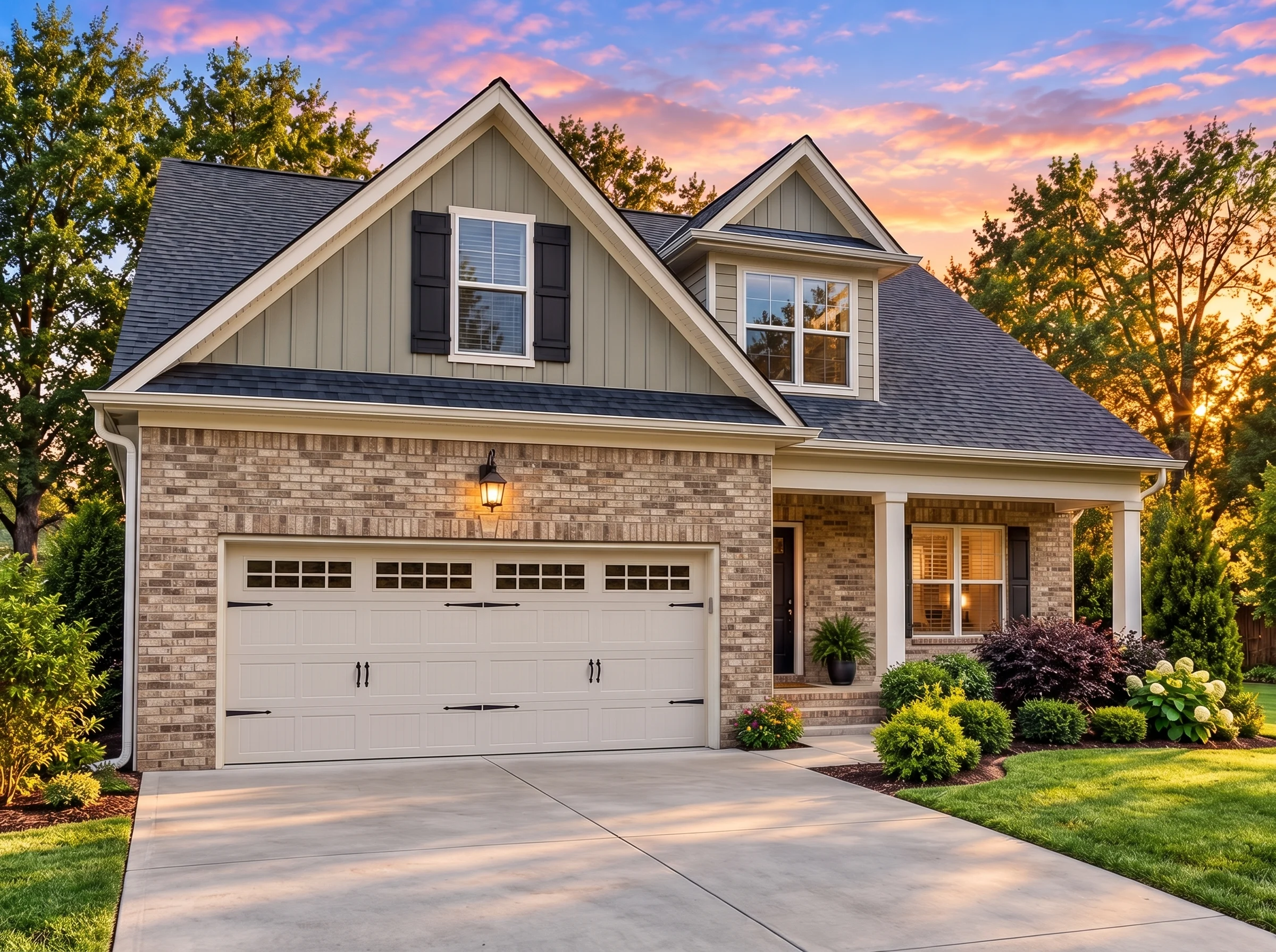 Plan  12-2588 – Auburn Cove Chalet |  Cape Cod – 4-Bed, 3-Bath, 2,300 SF - Natural Brick, AI-generated exterior concept