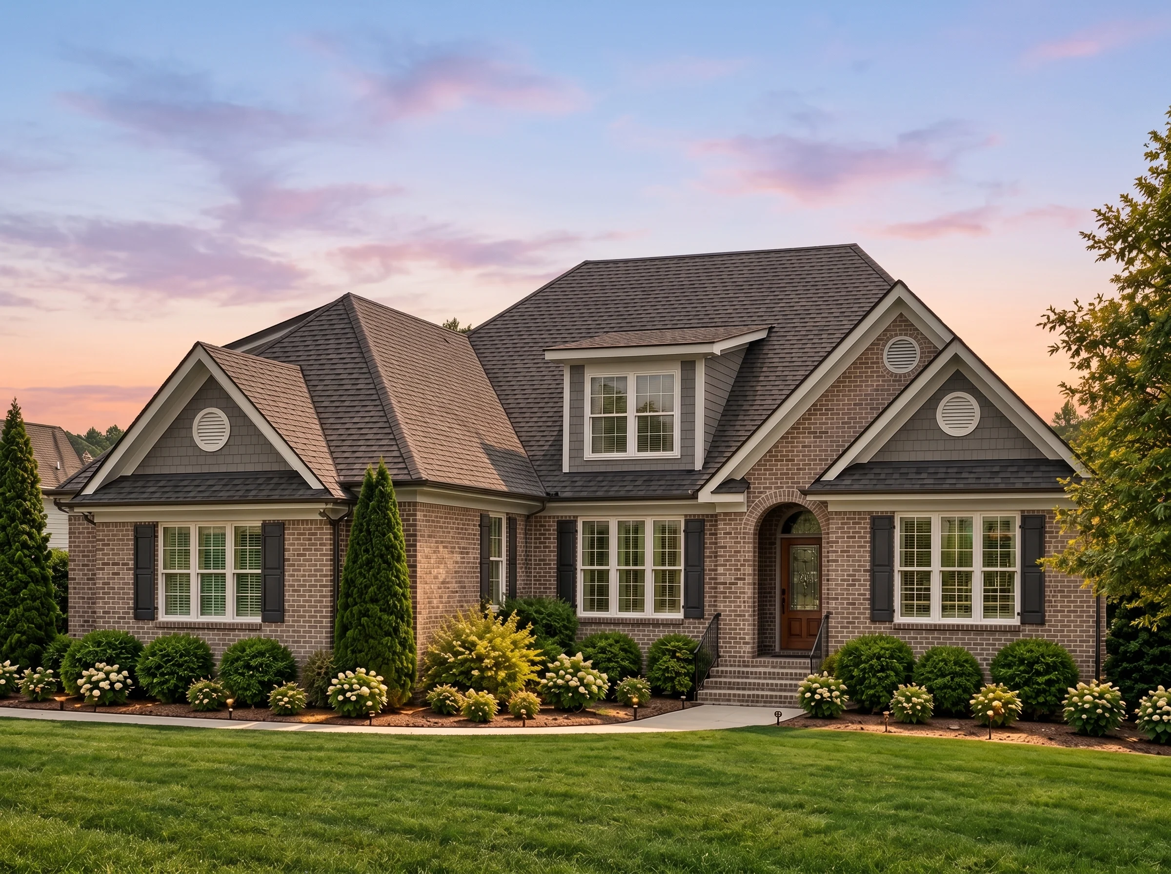 Plan  13-1215 – Willow Ridge House |  Traditional Craftsman – 4-Bed, 3-Bath, 2,736 SF - Warm Charcoal, AI-generated exterior concept