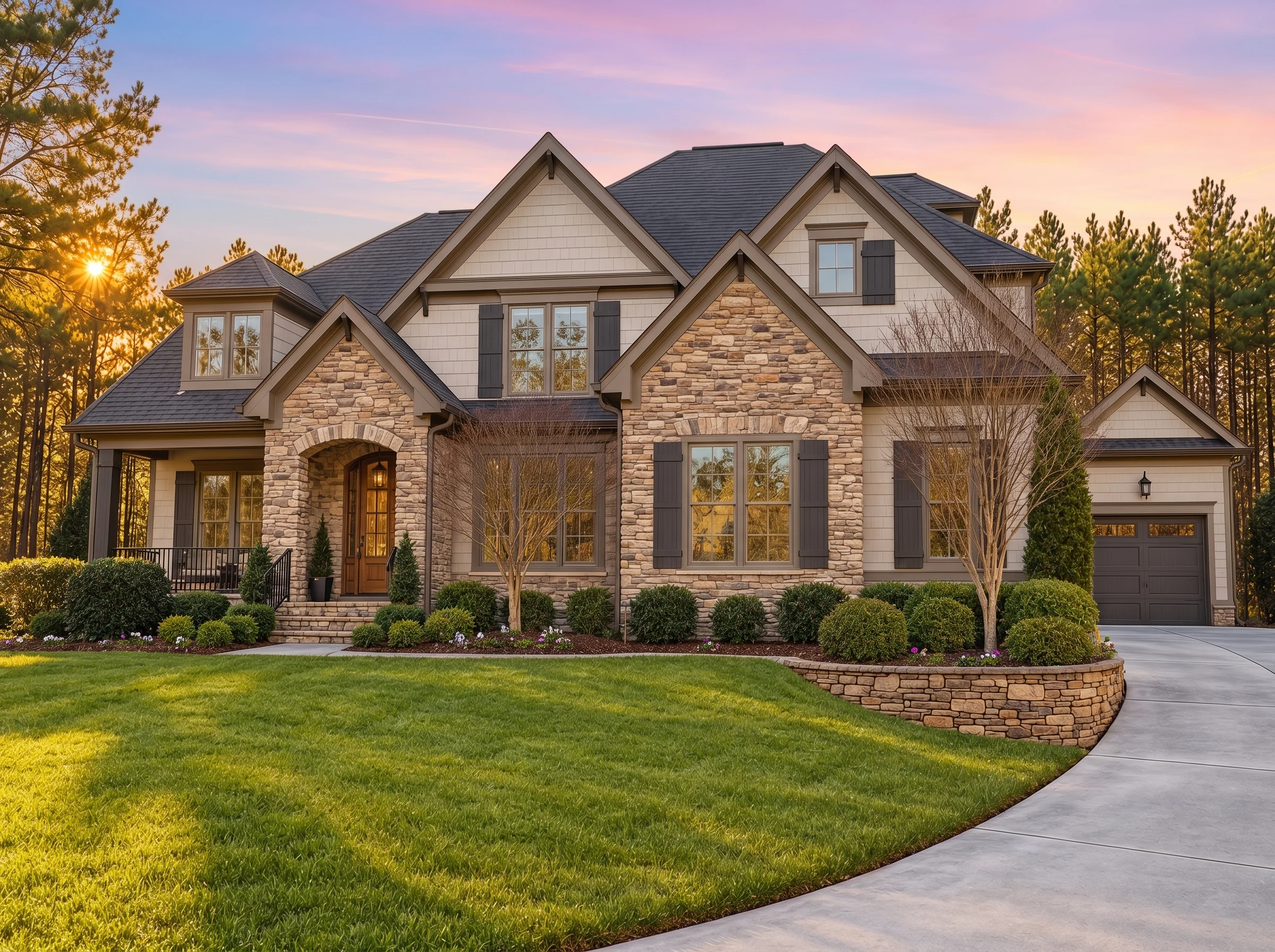 Plan  14-2151 – Idaho Gem | New  American – 5-Bed, 3.5-Bath, 3,964 SF - Mushroom Taupe, AI-generated exterior concept