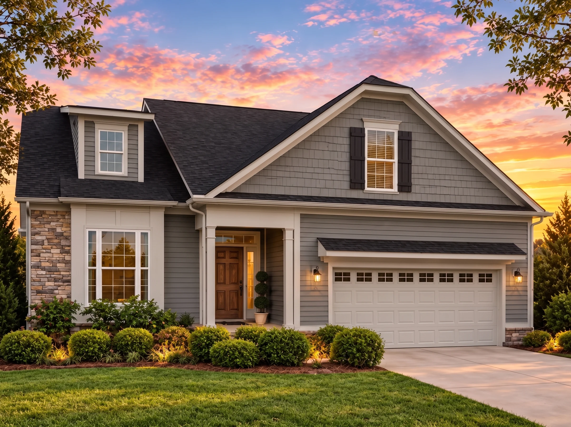 Plan  15-1773 – Holly Cottage | New  American Cape Cod – 4-Bed, 3-Bath, 2,800 SF - Warm Charcoal, AI-generated exterior concept
