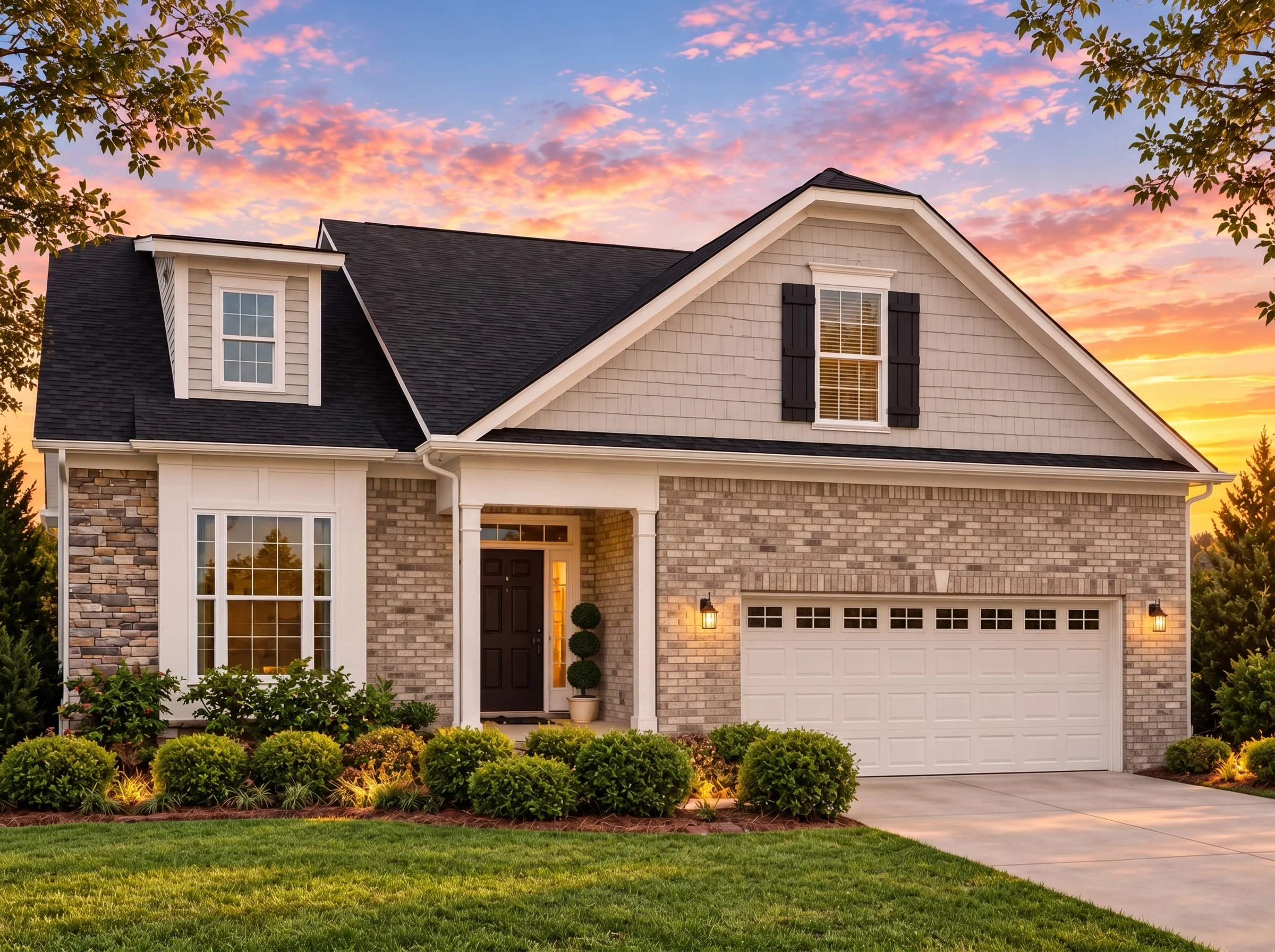 Plan  15-1773 – Holly Cottage | New  American Cape Cod – 4-Bed, 3-Bath, 2,800 SF - Natural Brick, AI-generated exterior concept
