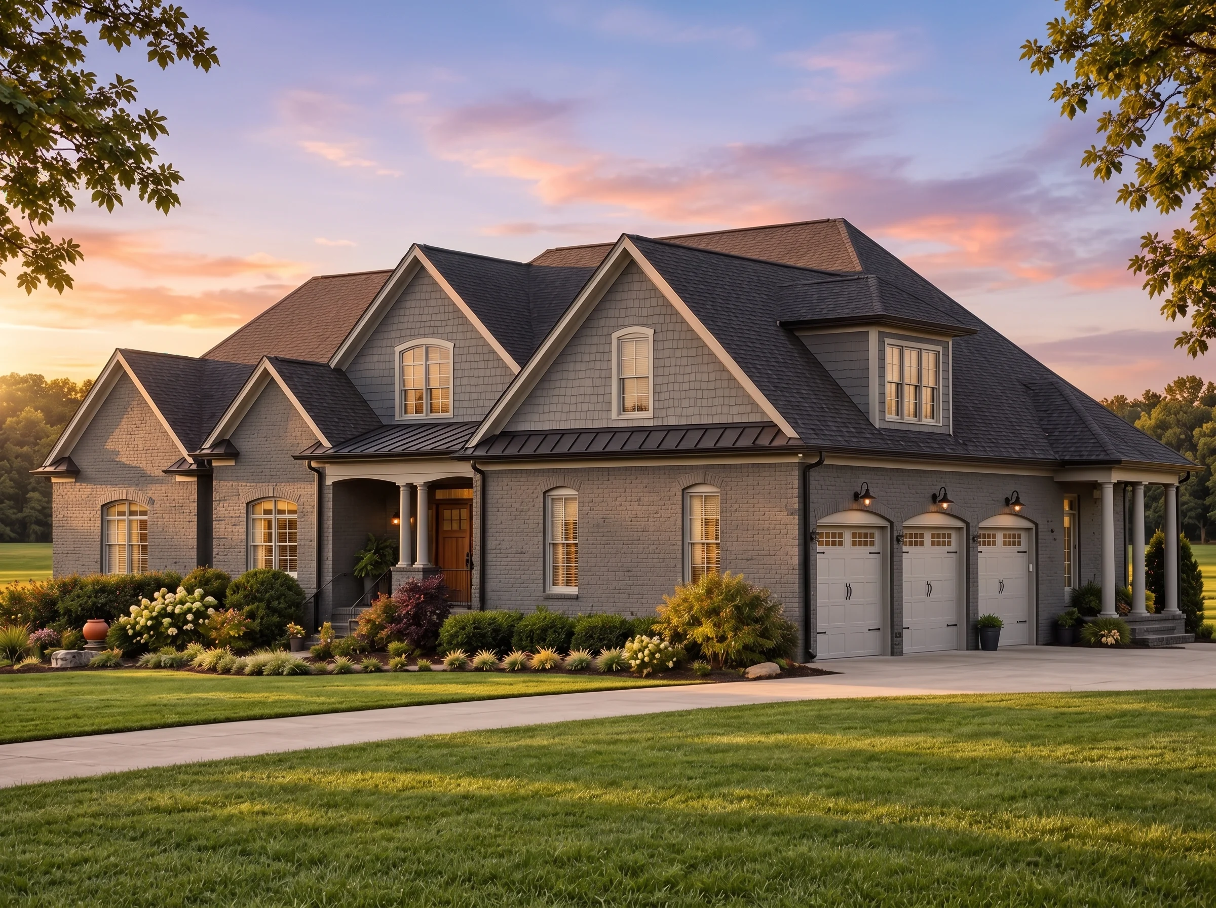 Plan  15-1854 – The Harris Cottage |  Traditional Colonial – 3-Bed, 3-Bath, 1,184 SF - Warm Charcoal, AI-generated exterior concept